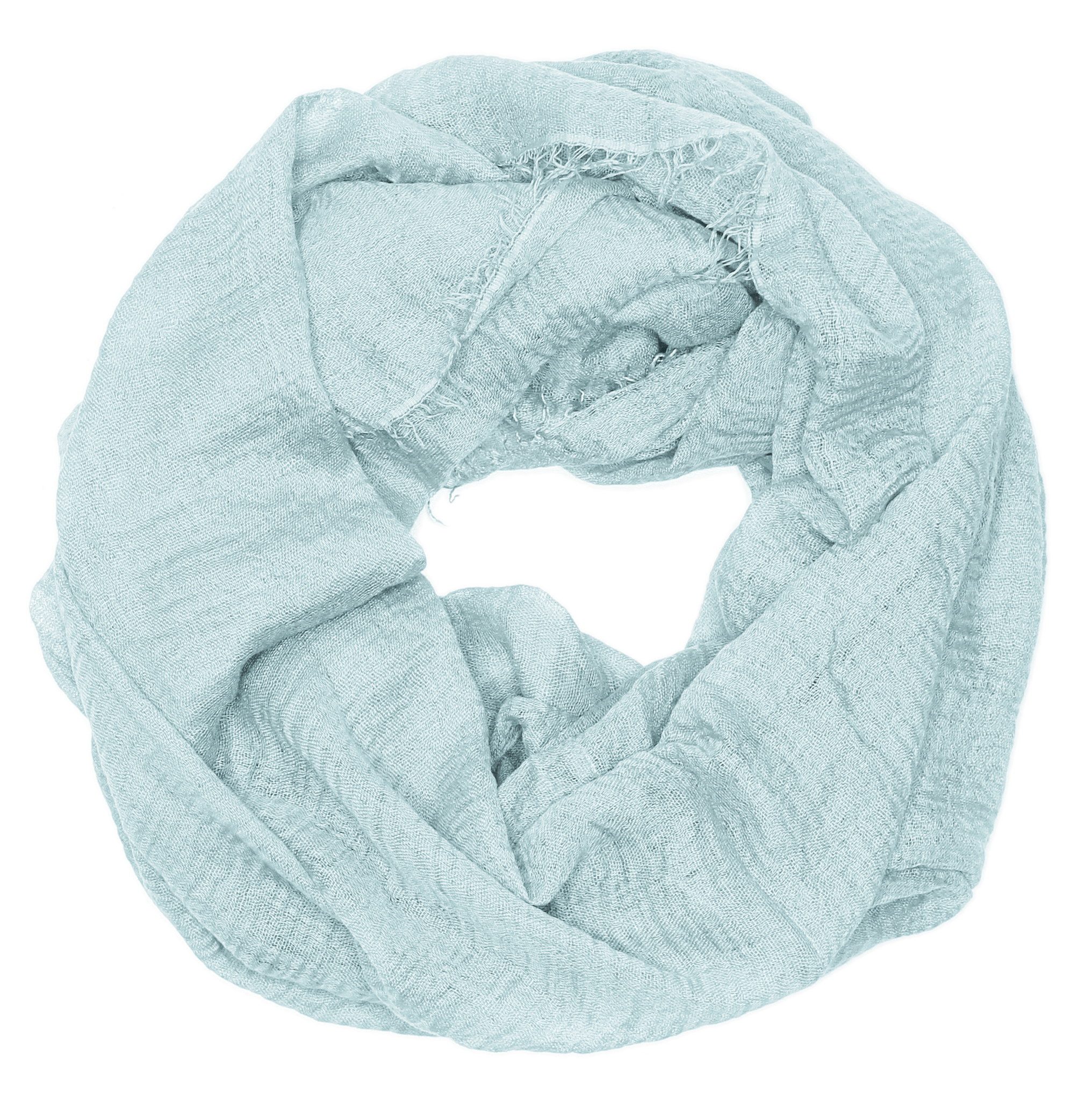 dy_mode Loop Damen Loop Schal/Schlauchschal/Rundschal in Unifarben Weicher Schal, in Unifarbe