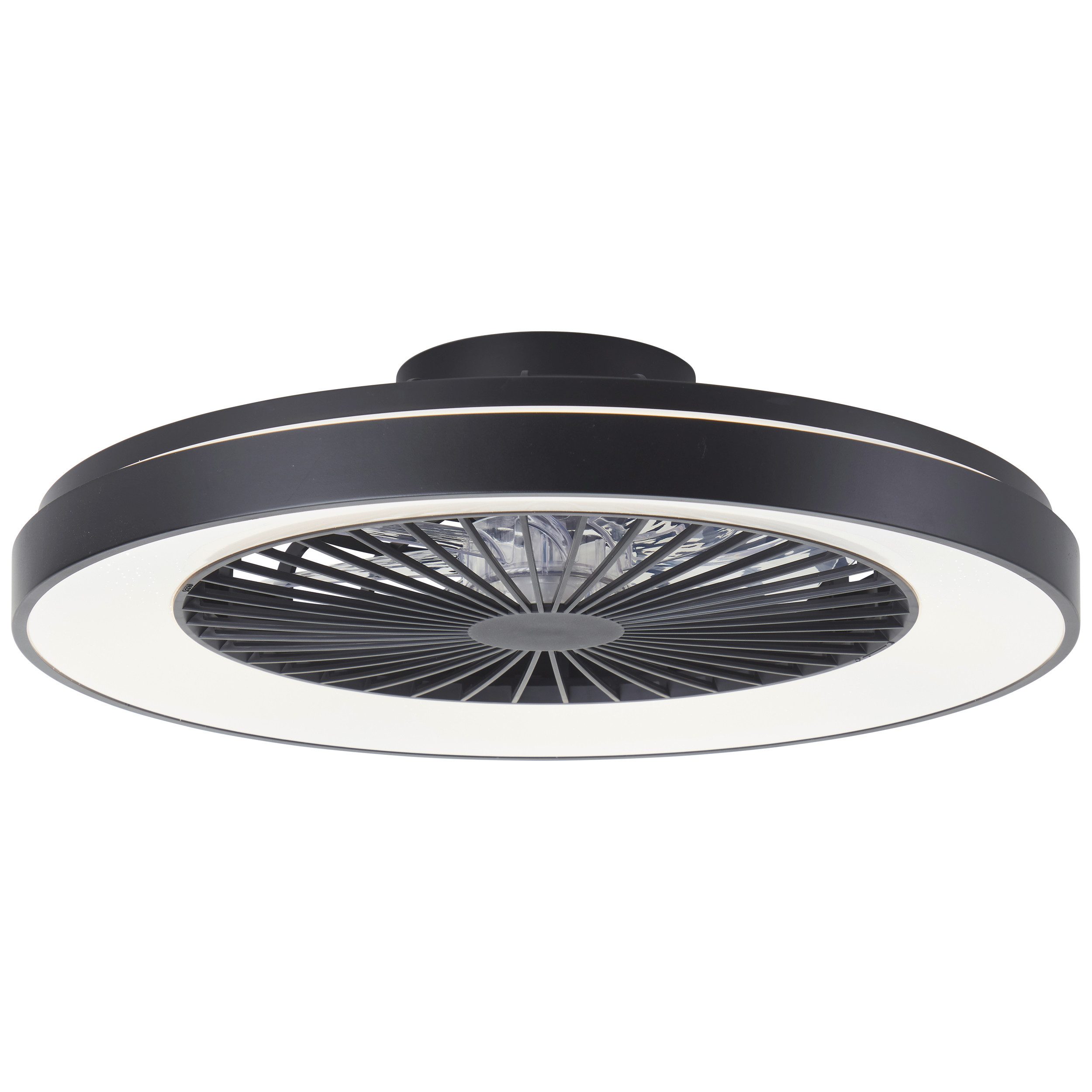 Brilliant LED Deckenleuchte Mazzaro, CCT - über Fernbedienung, Dimmfunktion, Nachtlichtfunktion, RGB, Timerfunktion, LED fest integriert, RGB, warmweiß - kaltweiß, LED Ventilator, 58 cm, digitales RGB, 6800 lm, CCT, dimmbar