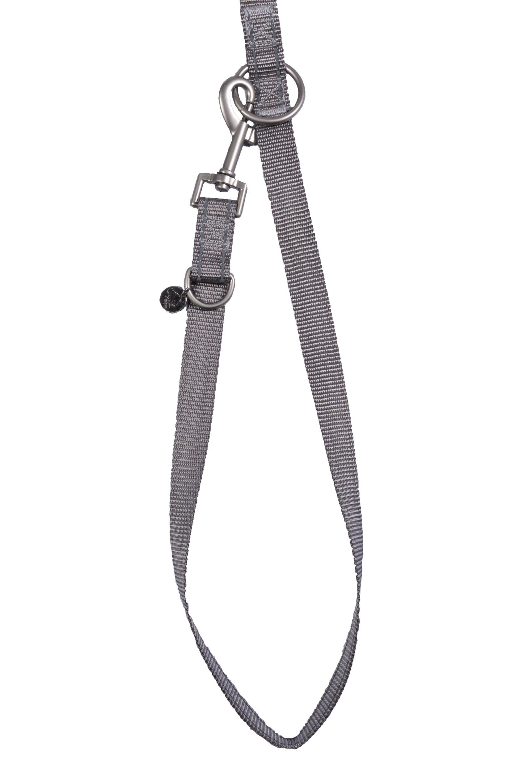 HKM Dogs Hundeleine Hundetrainingsleine steingrau in -Anam 2,5 cm/L: Breiten Nylon, cm/M: 100% Artikel Cara- Größe erhältlich, (8201) S: 1,9 1 cm verschiedenen Nylon