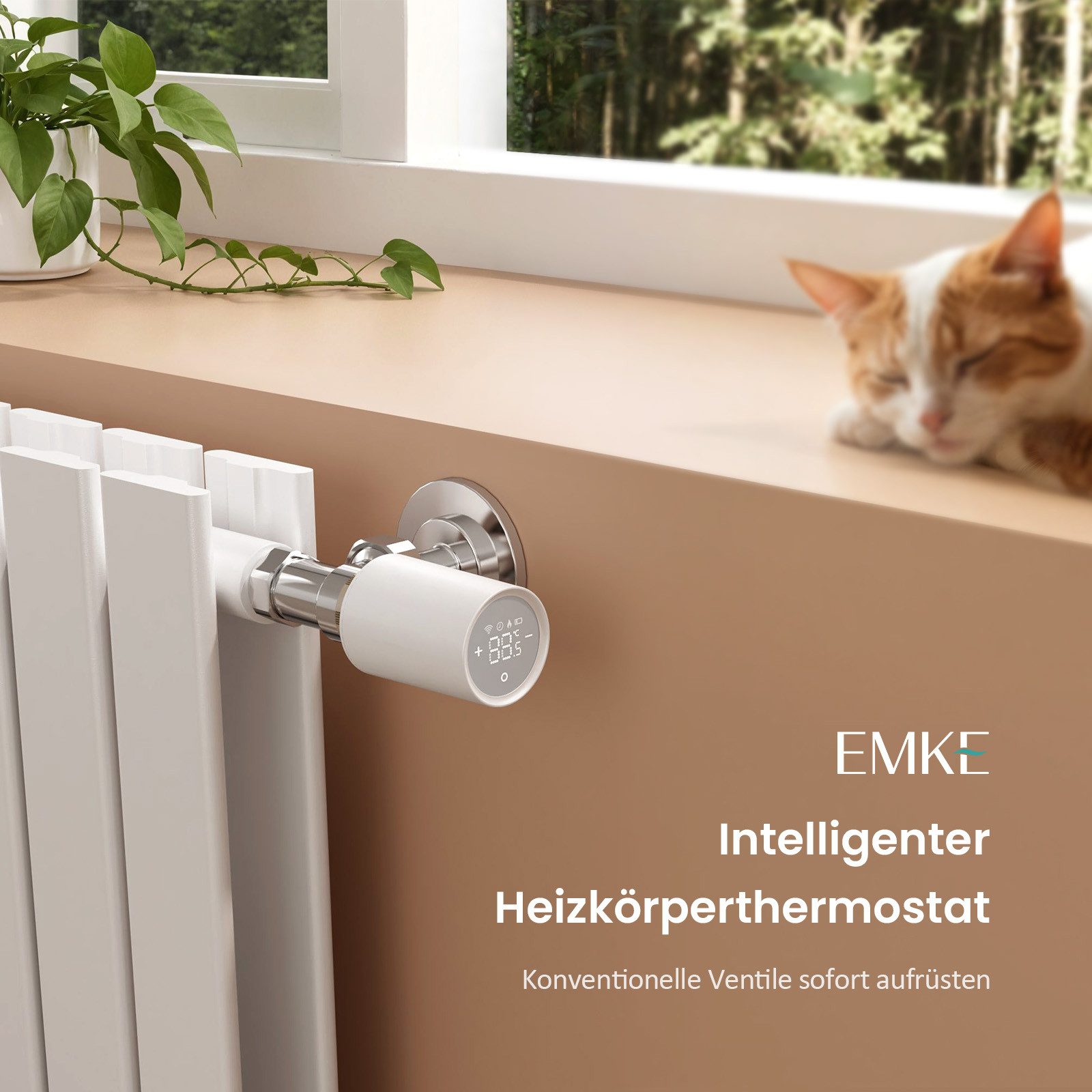 EMKE Heizkörperthermostat Smart App WiFi Alexa günstig online kaufen