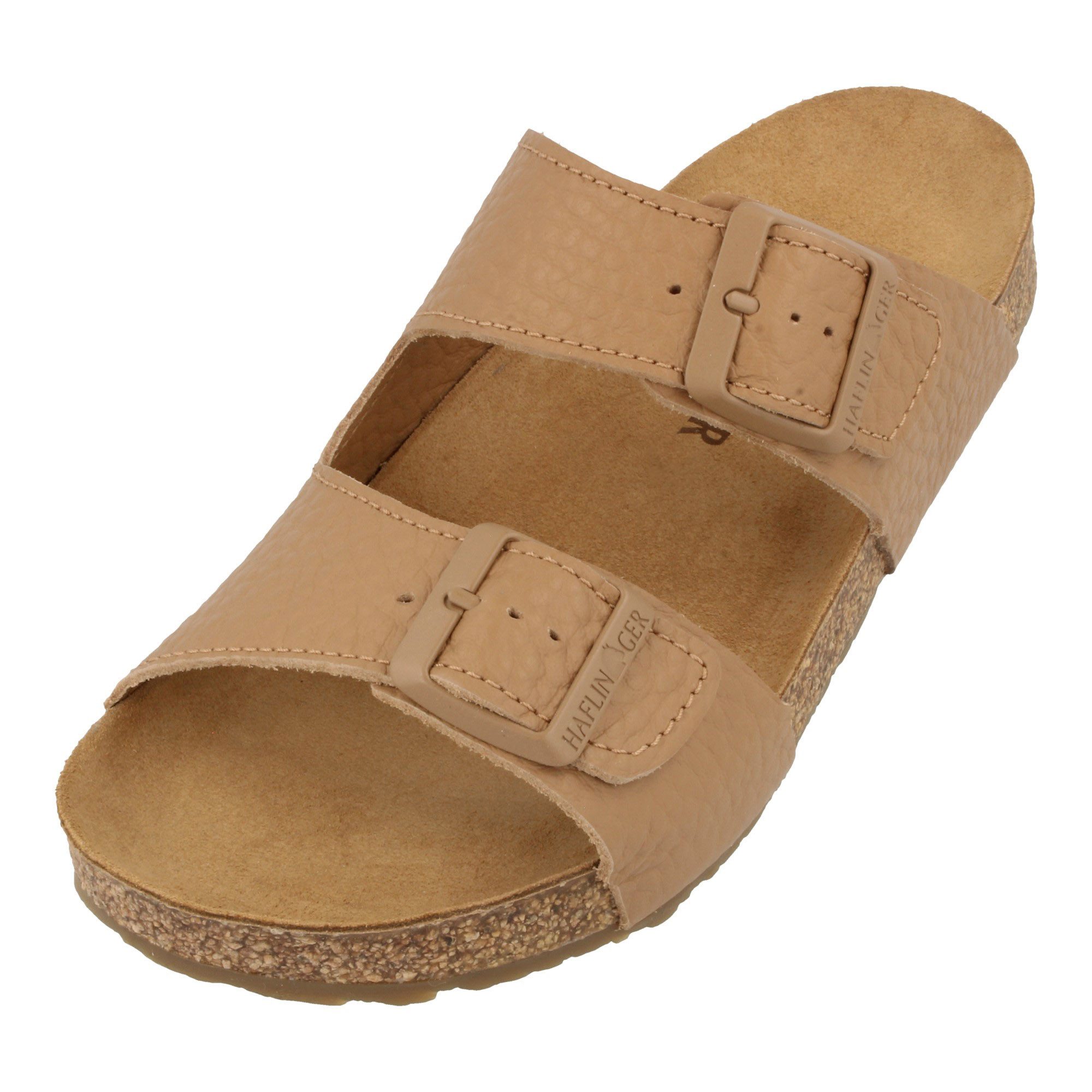 Bio Bonnie Lederpantolette aus Kalbsleder Unisex Hausschuh