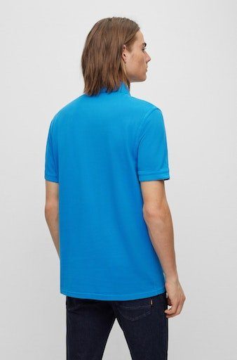 Prime mit Open_Blue1 Brust ORANGE 10203439 01 dezentem BOSS Logoschriftzug der auf Poloshirt