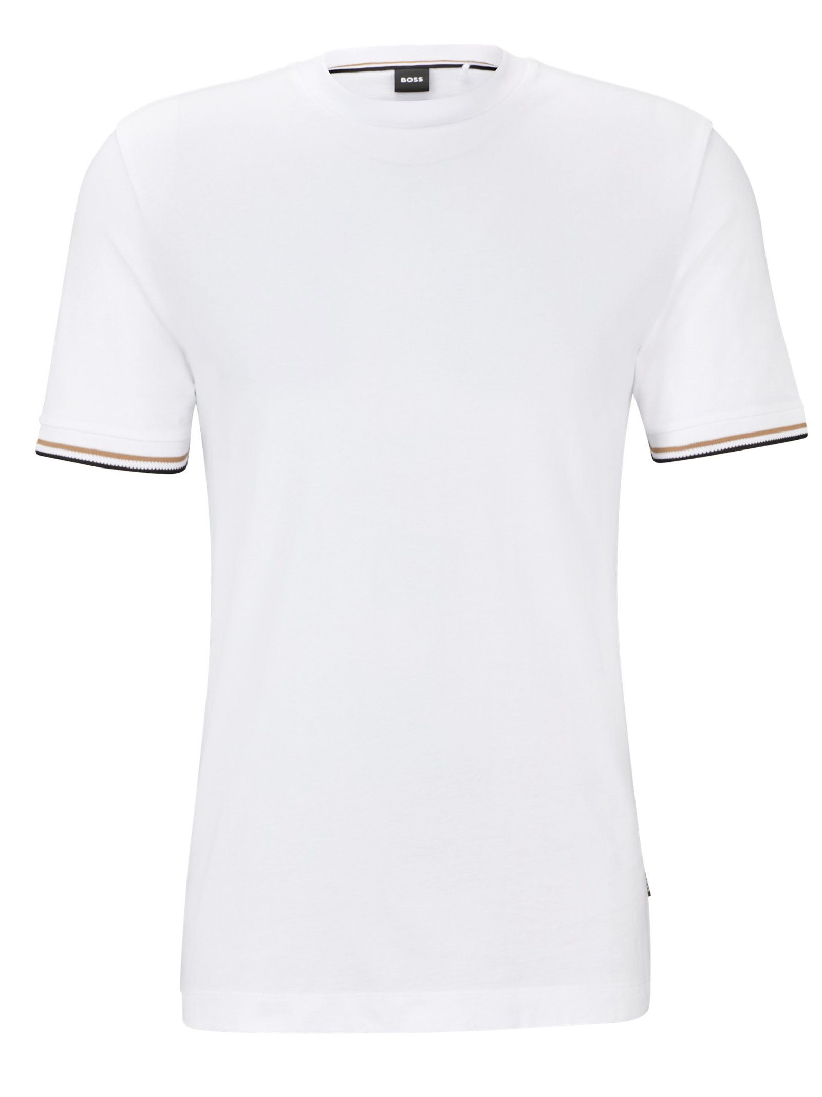 (1-tlg) White T-Shirt GREEN BOSS Thompson