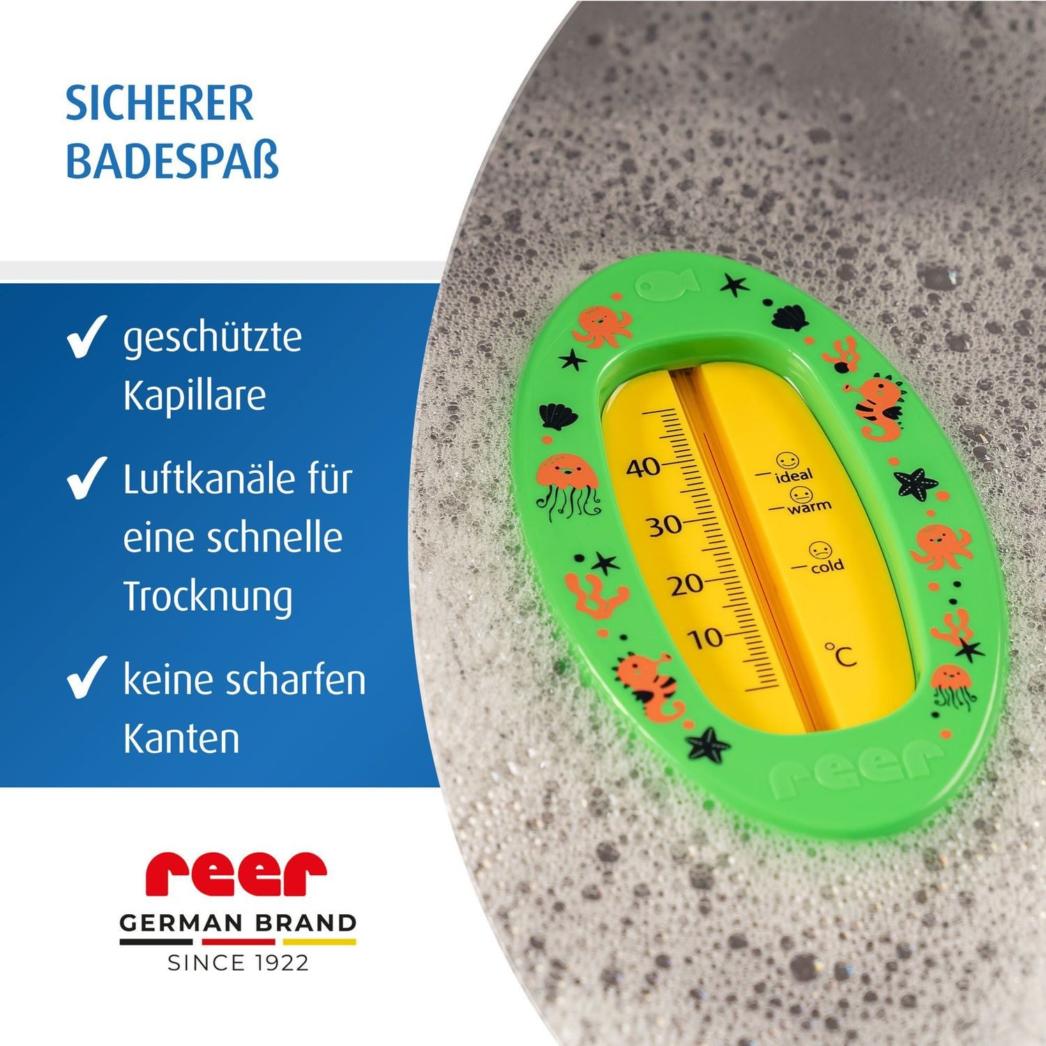Reer Badethermometer Grün, 1-tlg.