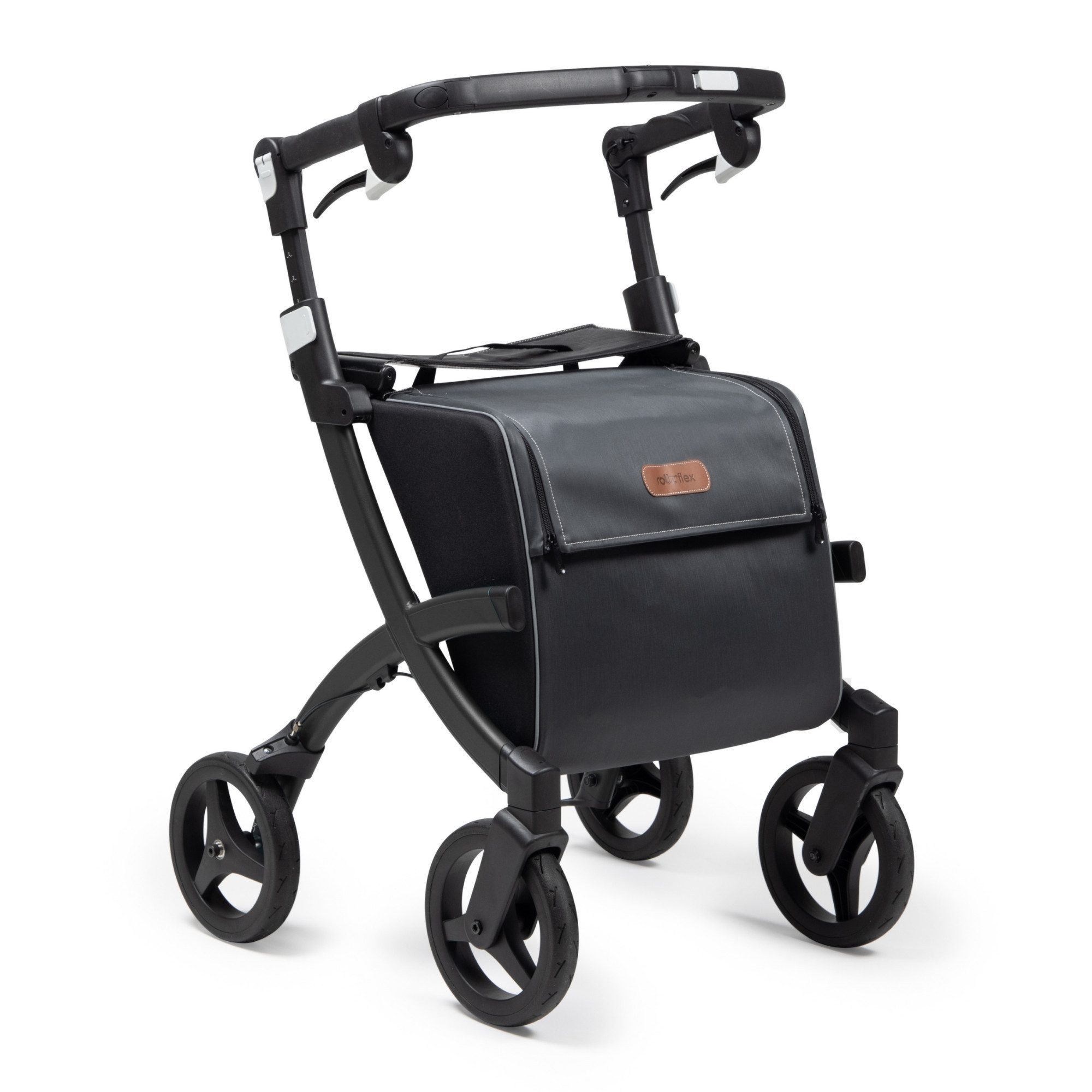 Rollz International Rollator Einkaufsrollator Rollz Flex 2 - faltbarer Shopping-Rollator, Sitzhöhe 62cm