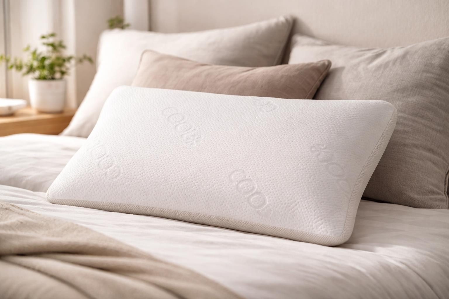 möbelando Kopfkissen Knautschbert, Rückenschläfer, Seitenschläfer, Bauchschläfer, mit Winter & Sommerseite