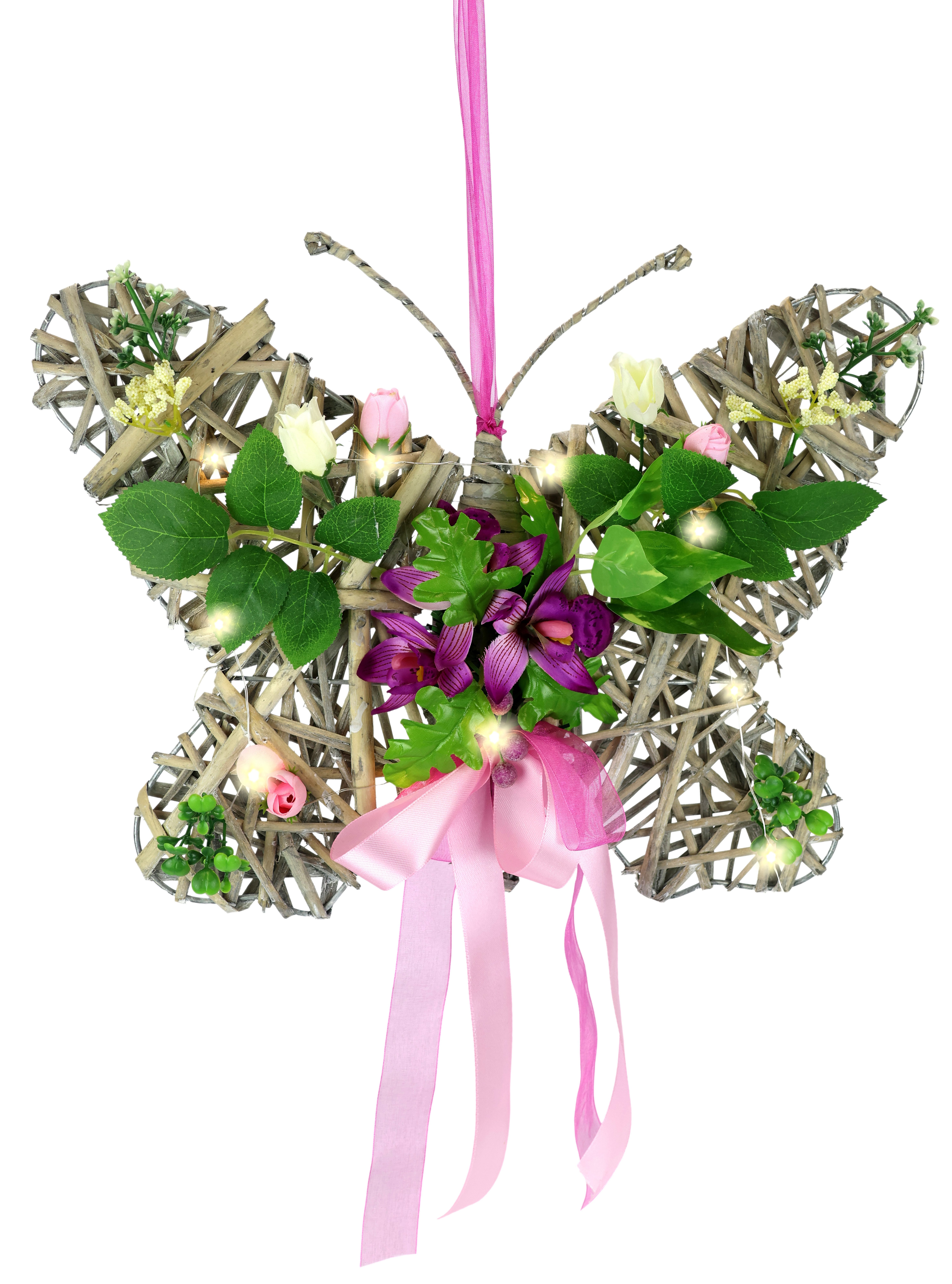 Kunstkranz Deko-Objekt Schmetterling Orchideen, I.GE.A., Höhe günstig online kaufen