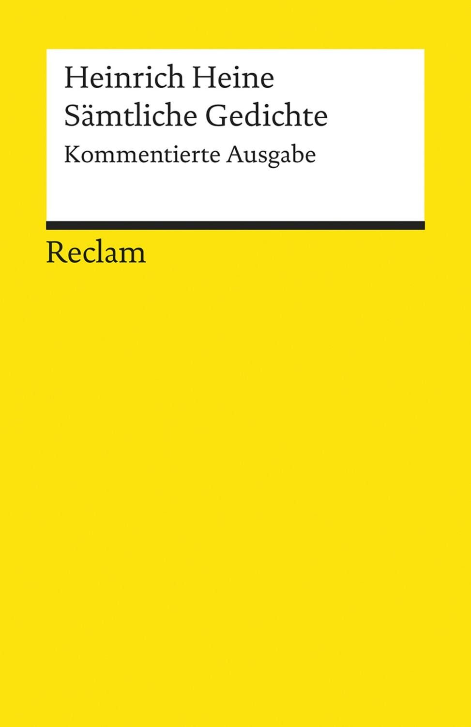 Sämtliche Gedichte / Heinrich Heine