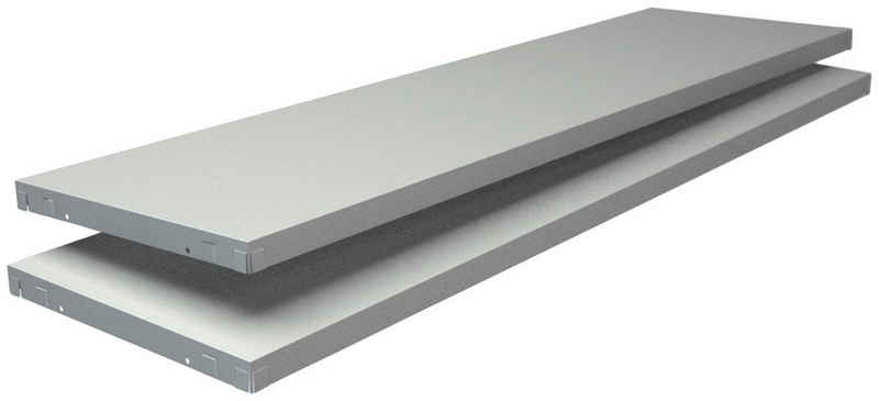 SCHULTE Regalwelt Regalelement Stecksystem-Fachboden PowerMax, 2 Stück weiß, 1200x350 mm