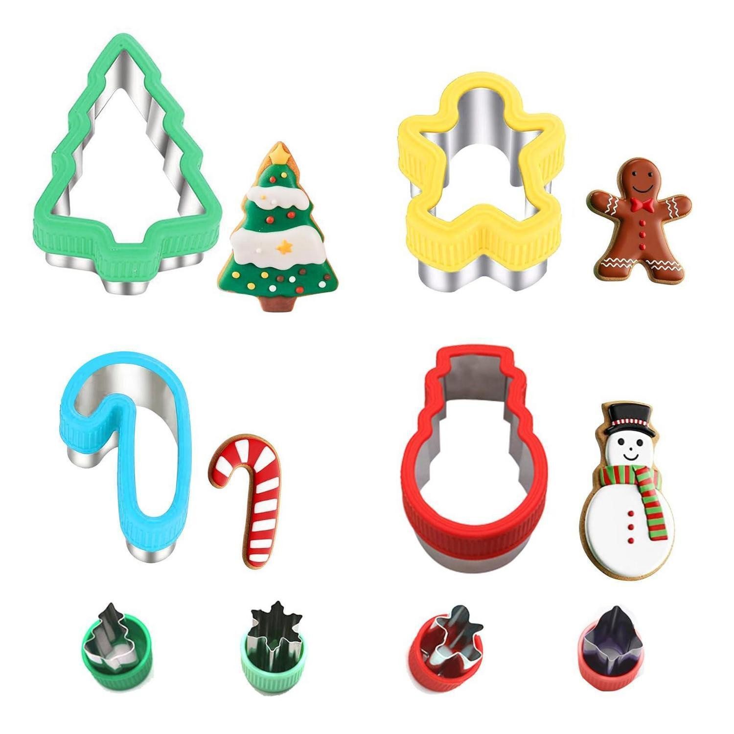 LuxusKollektion Ausstechform Ausstecher Weihnachten 8er Set, Metall, (8-St)