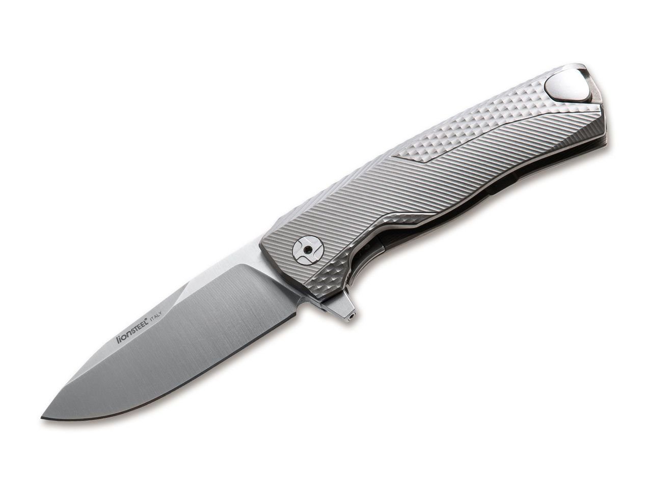 LionSteel Taschenmesser Taschenmesser ROK Titan Grey