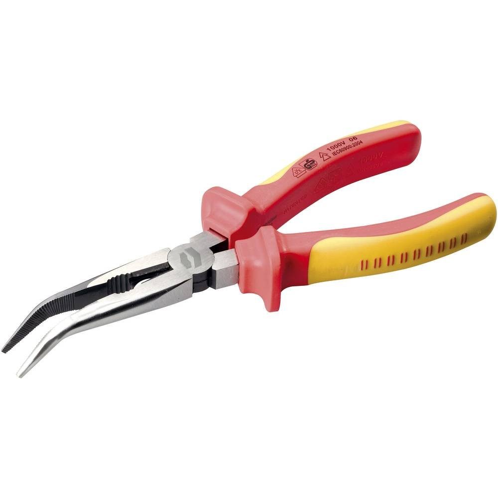 TOOLCRAFT Flachzange VDE FLACHRUNDZANGE 40° GEWINKELT ABGEW TO-6796773