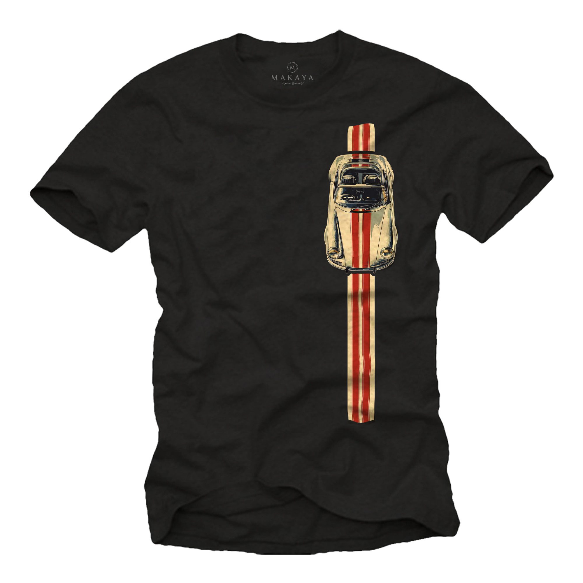 T-Shirt Motorsport Männershirt mit Auto Design – Geschenk für Männer
