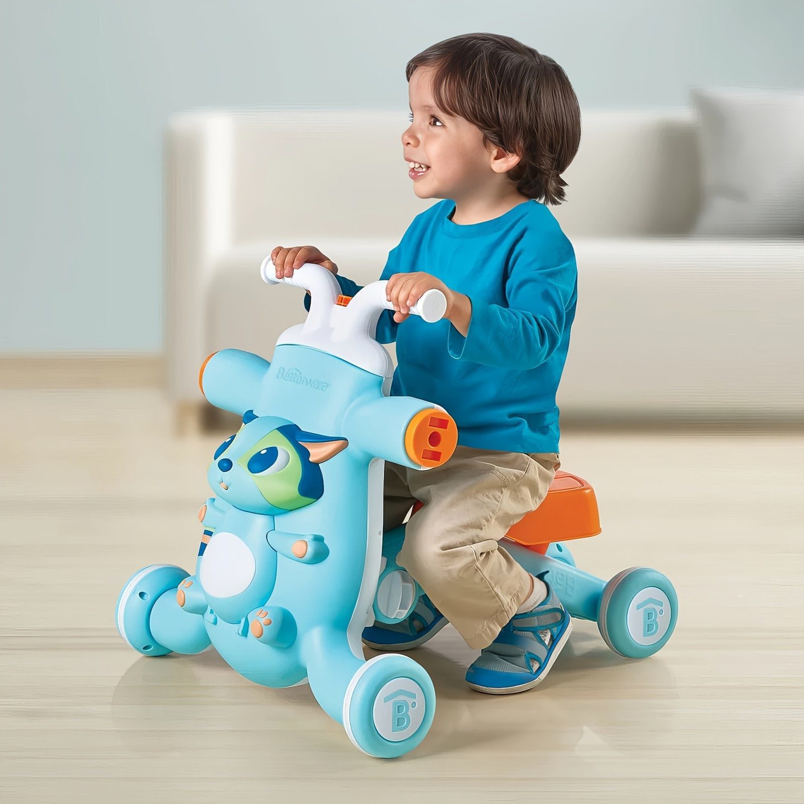 Nettlife Kinderfahrzeug Lauflernhilfe Klappbarer Baby Lauflernwagen 3in1 multifunktionale Kinderlaufhilfe, (zur Taufe,zum 1. Geburtstag das perfekte Geschenk)