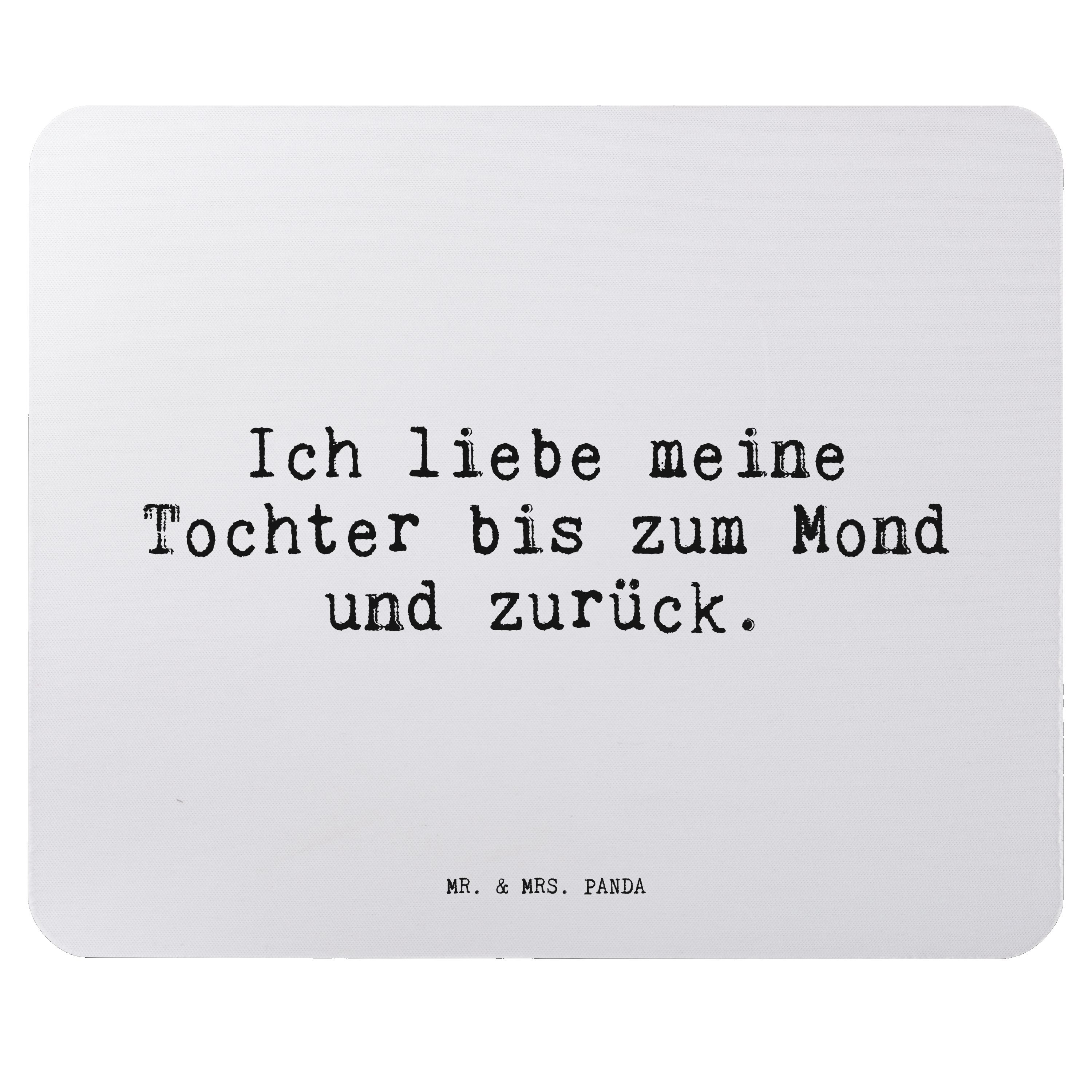 Mr. & Mrs. Panda Mauspad »Ich liebe meine Tochter... Aquarellblau