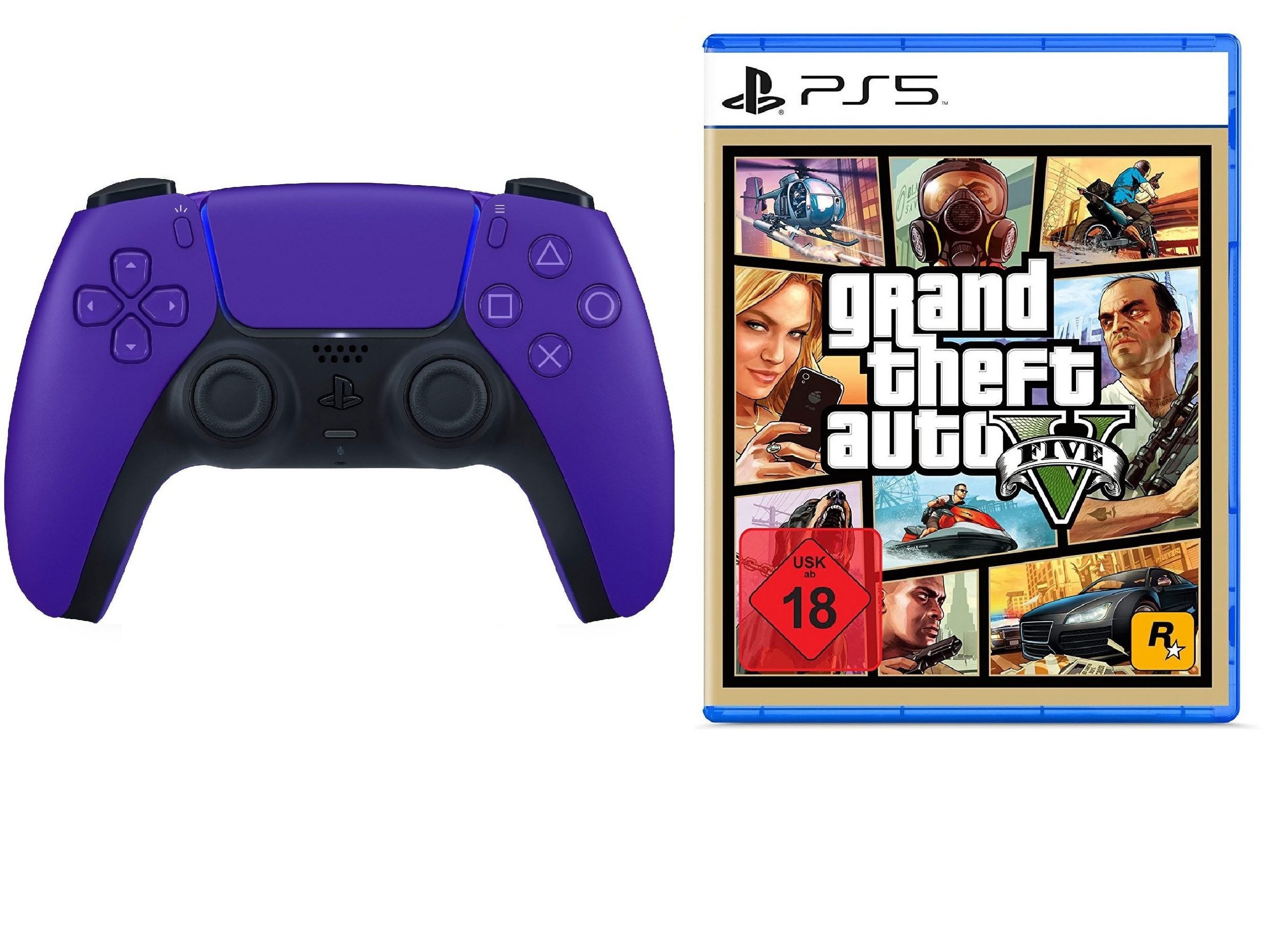 Playstation 5 Controller + GTA V PS5 Spiel - PlayStation 5-Controller