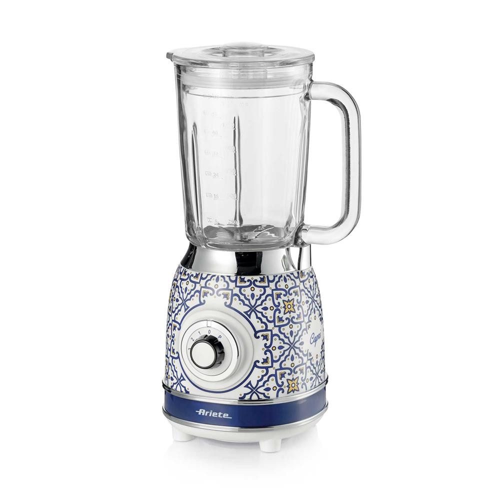 Ariete Standmixer 583 Capri, 1000 W, Glasbecher 1,5 Liter, 4 Edelstahl Klingen, 4 Geschwindigkeitsstufen