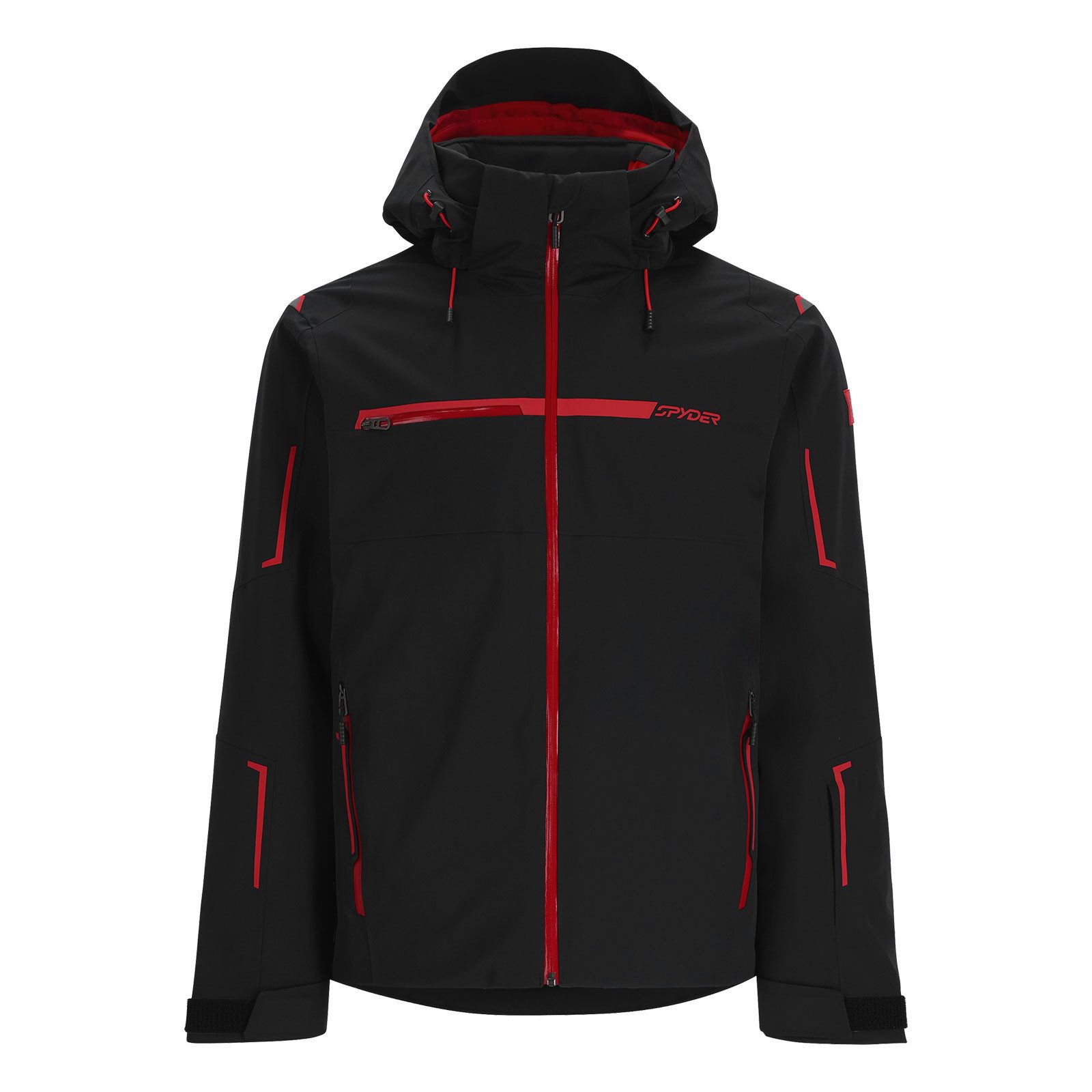 Spyder Skijacke Titan Jacket mit verstell- und abnehmbarem Schneefang