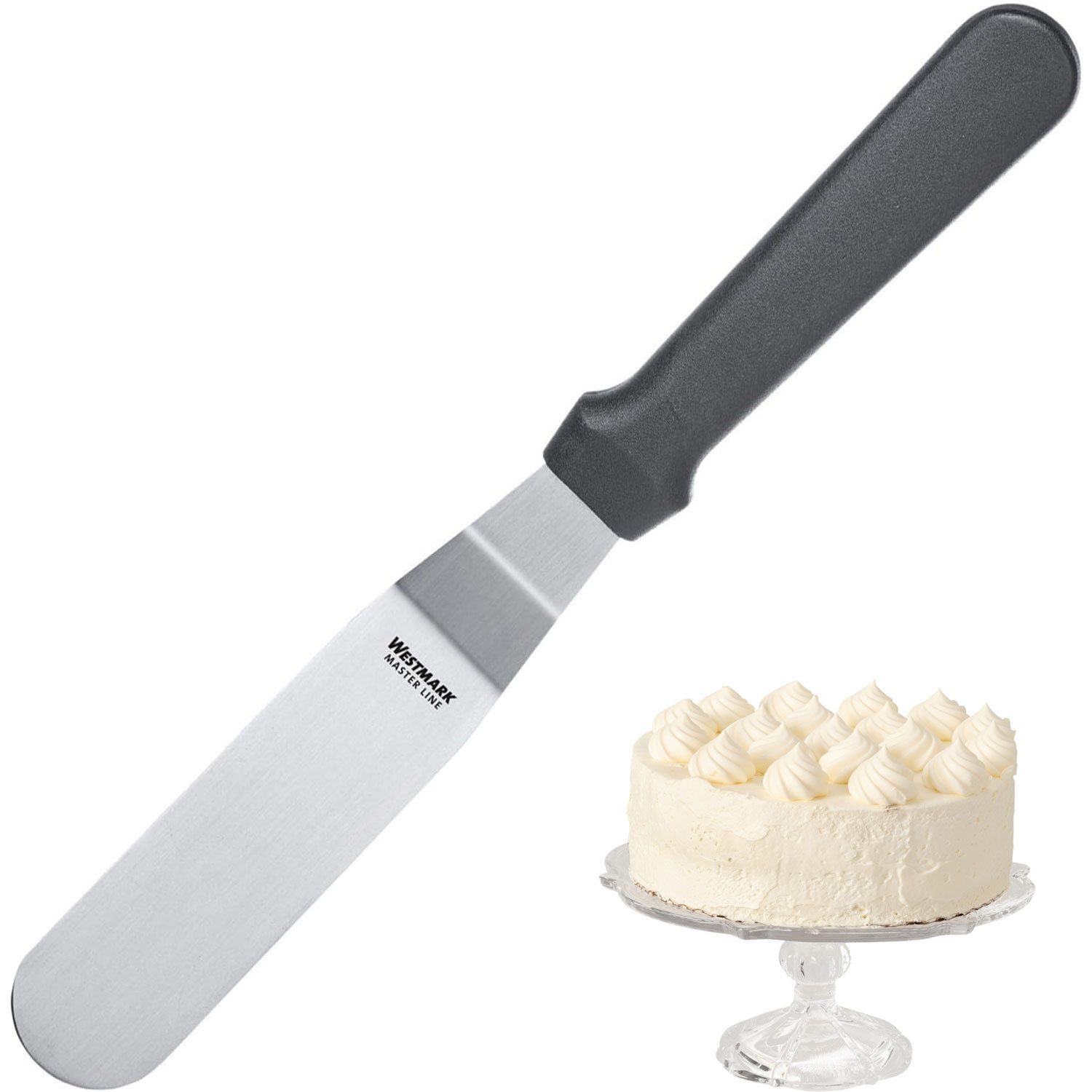 WESTMARK Winkelpalette Gewinkelt, Flexibel, Länge: 25 cm, Profi-Winkelpalette/Konditorenmesse