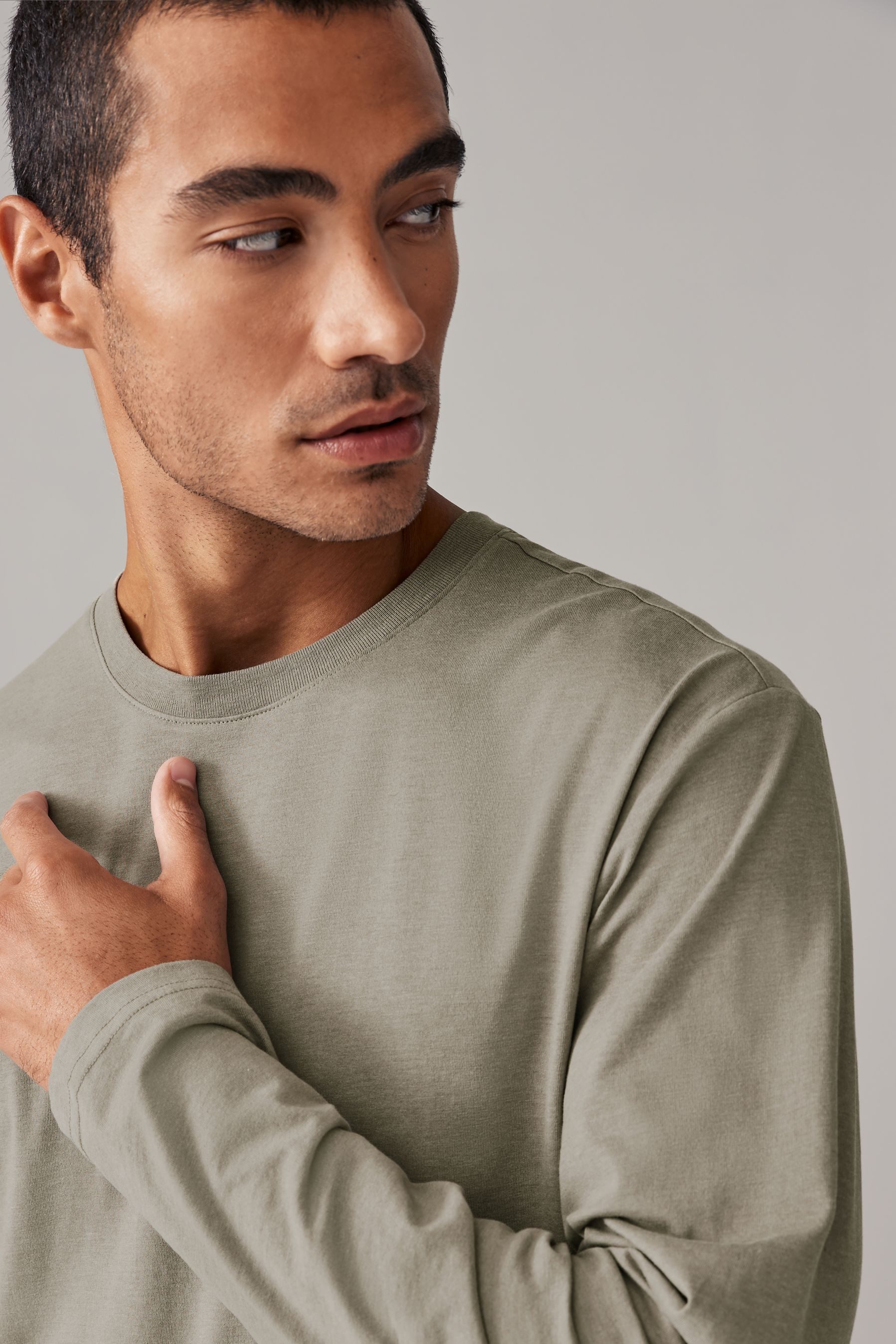 Next Langarmshirt Rundhalsshirt – Regular Fit (1-tlg)