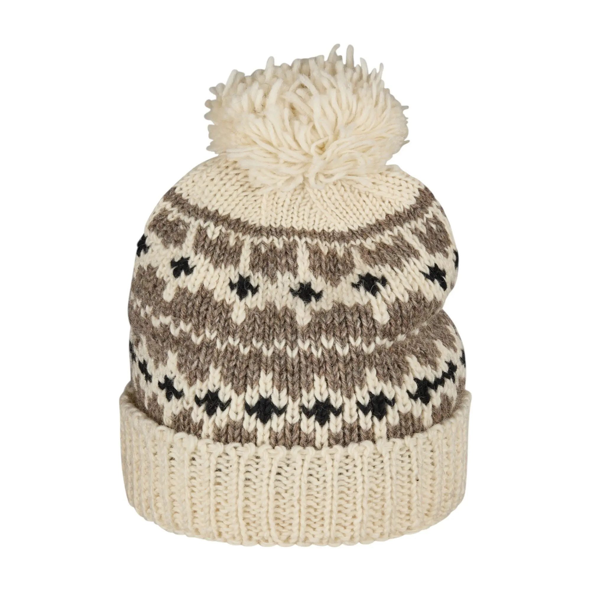 THC Natural Line Bommelmütze THC Schafwoll Pudelmütze 507 (1 Stück, 1-St., 1 Stück) Innenfutter: Fleece