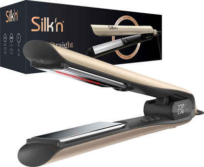 Silk'n Glätteisen SilkyStraight, schwebende ionisierende Titaniumplatten mit Infrarot