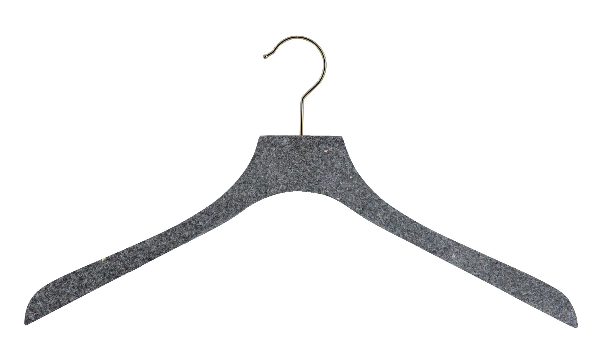 MAWA Kleiderbügel MAWA Kleiderbügel ECO Fineline, nachhaltiger  Oberteilbügel für Damen & Herren, drehbarer Kleiderhaken aus Textilresten,  ideal für Oberbekleidung, 44 cm breit, 1 Stück
