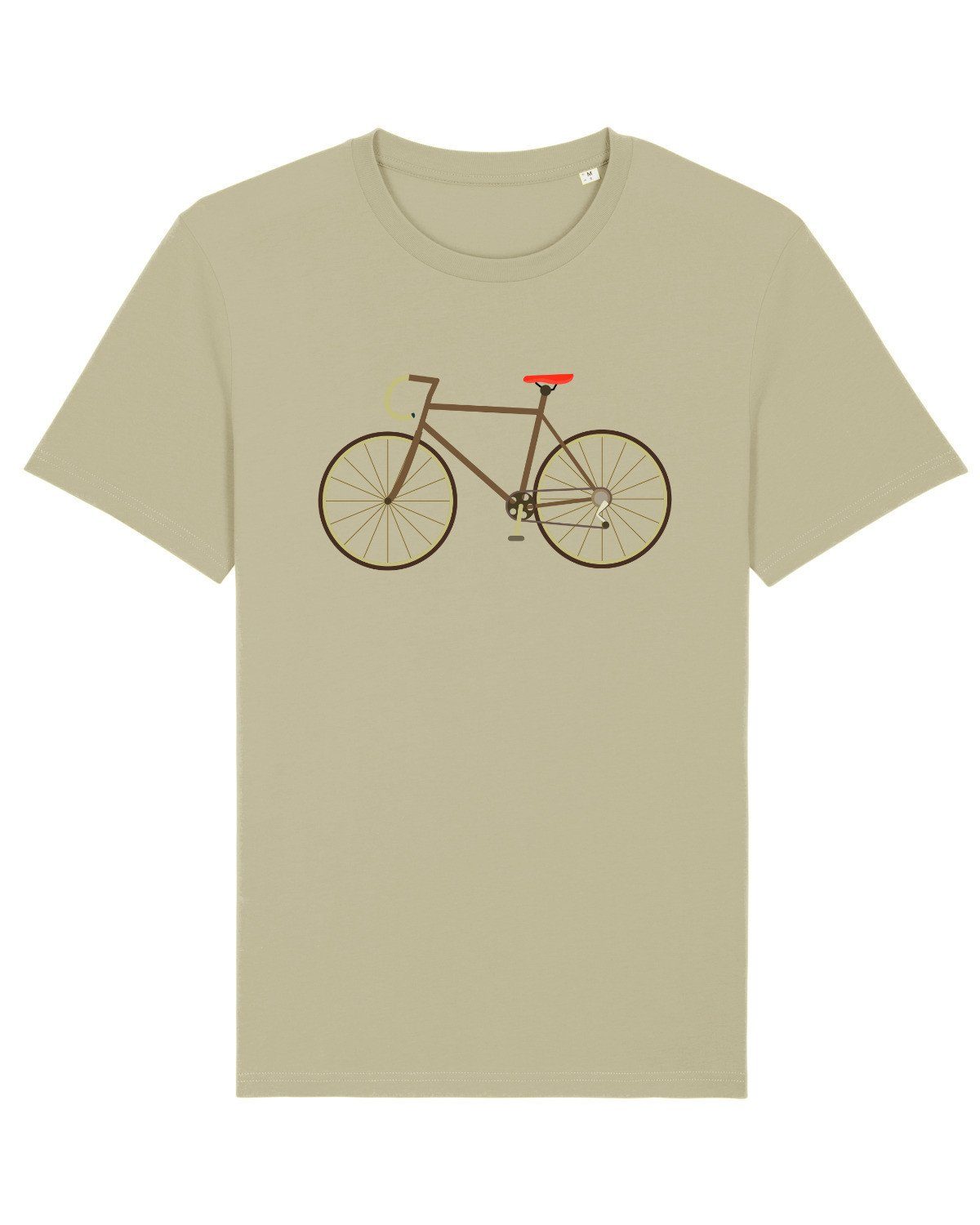 wat? Apparel Print-Shirt Fahrrad (1-tlg) salbeigrün