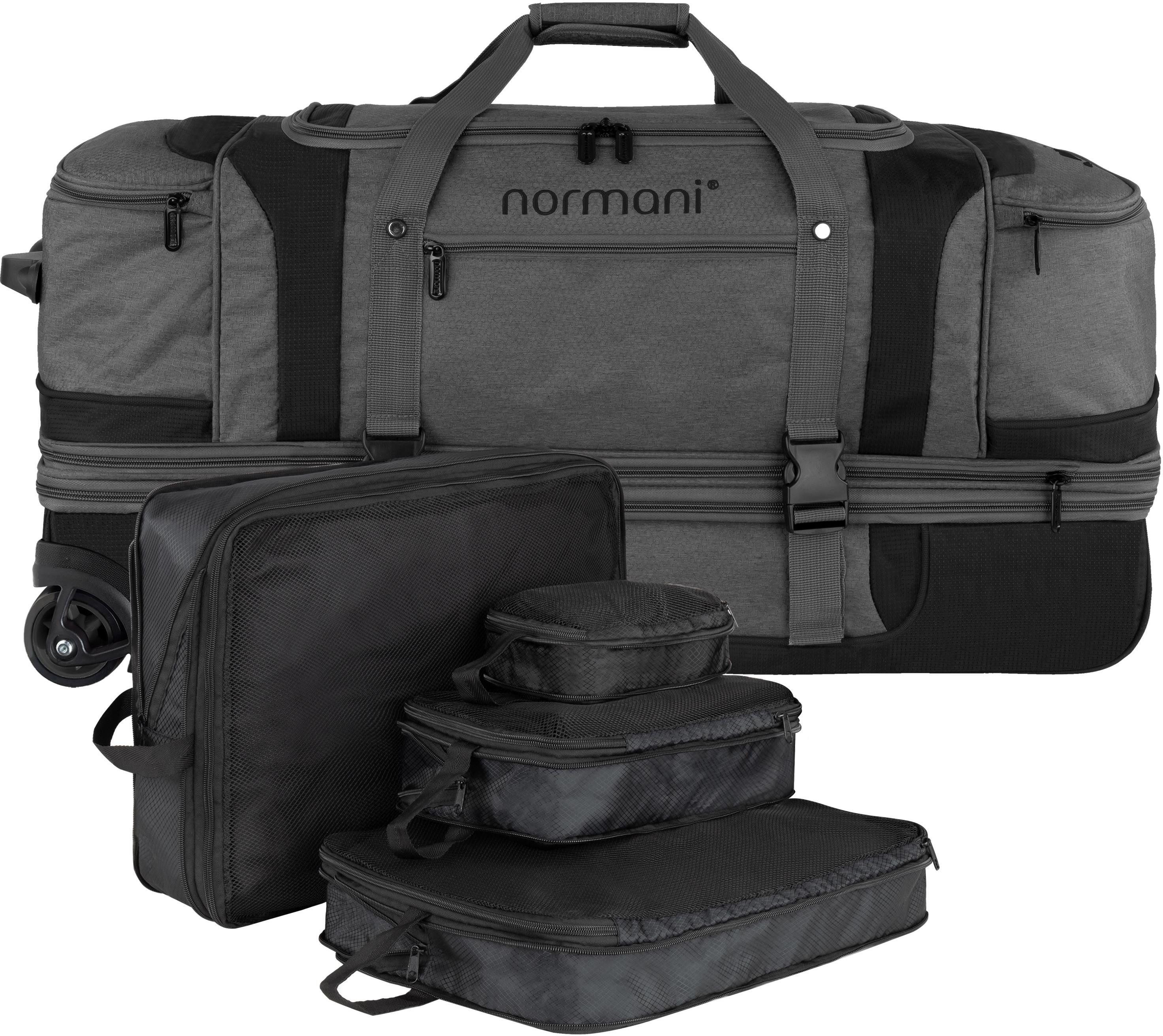 Reisetasche Reisetrolley 120-150 L mit Kleidertaschen