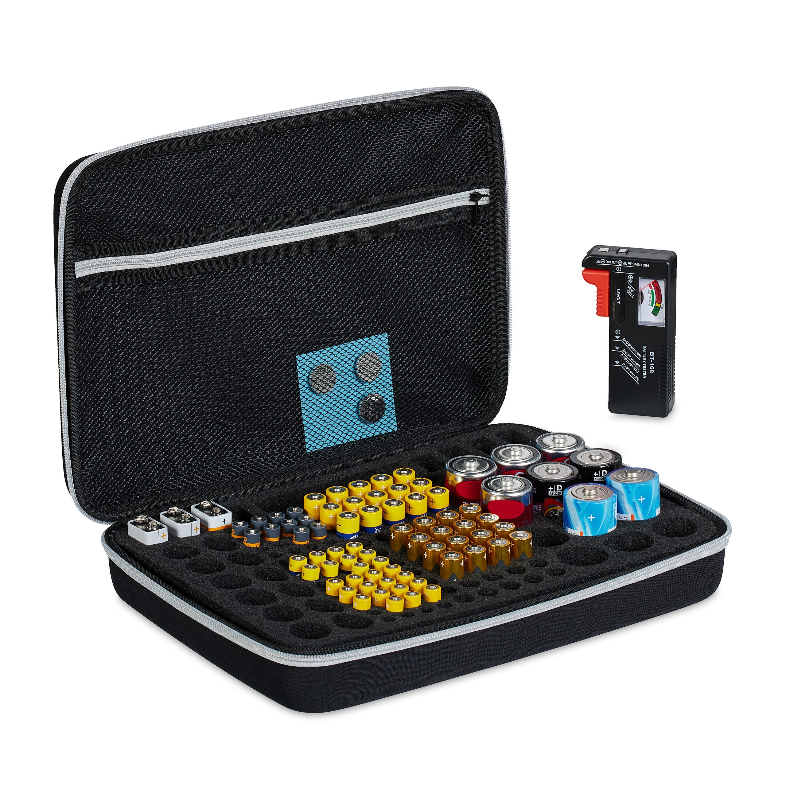 Batteriebox Batterie Koffer mit Tester