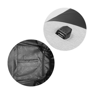 Kaku Rucksack Rucksack für Laptop Notebook Tablet Kaku Secure Yunpai Reise Arbeit Business Freizeit Herren Damen Backpack mit USB Ladegerät Charger