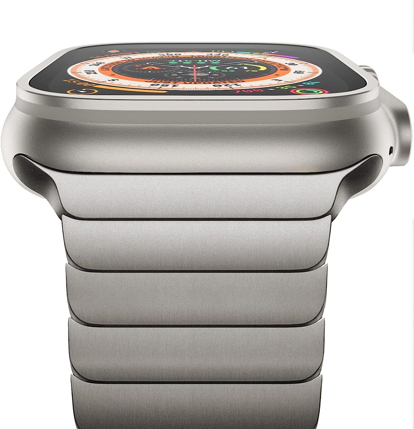 Uhrenarmband FELIXLEO mit Silber Kompatibel Apple Armband Ultra 42/44/45/49mm Watch