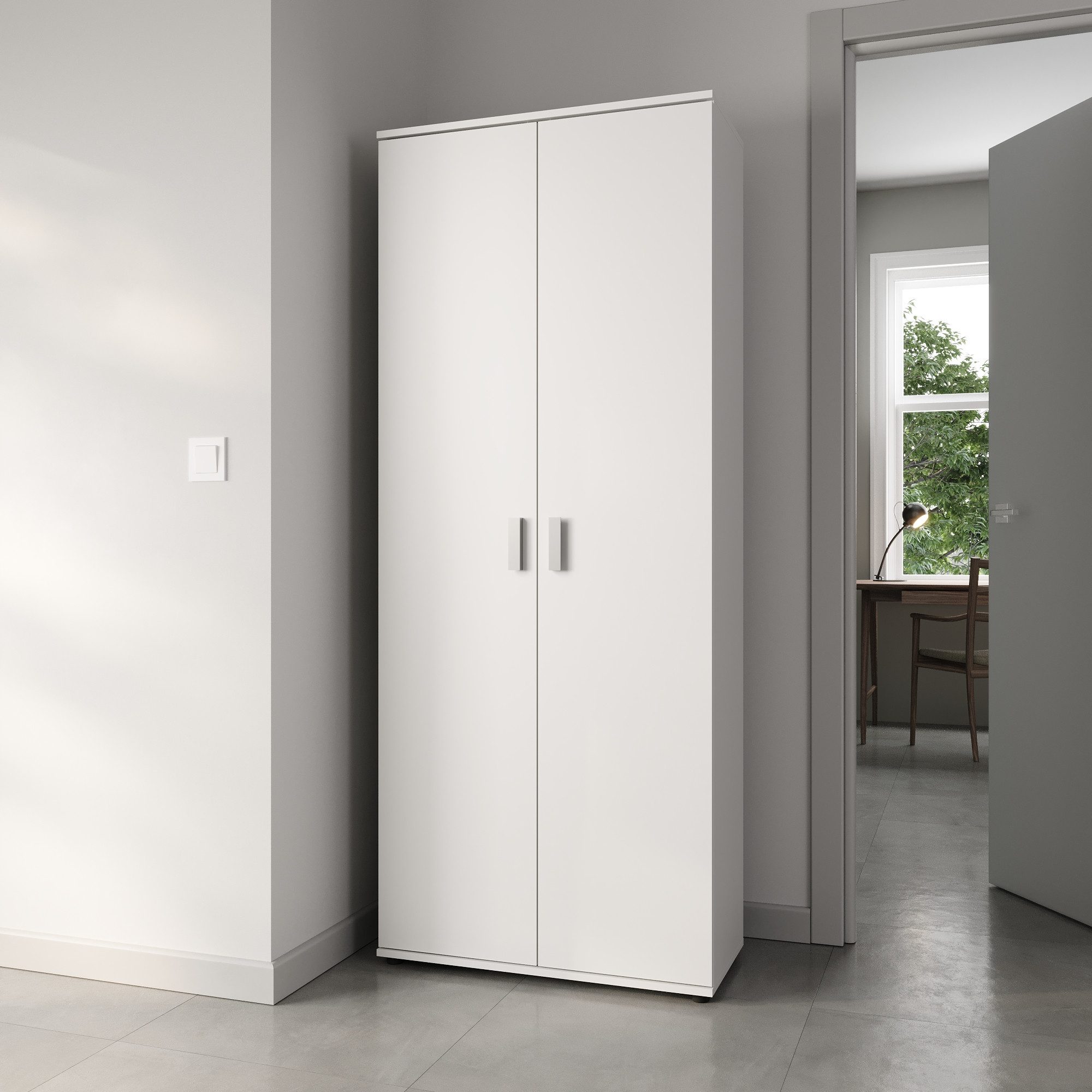 Home Collective Mehrzweckschrank 75 cm breit mit Einlegeböden 75x35x184 cm günstig online kaufen