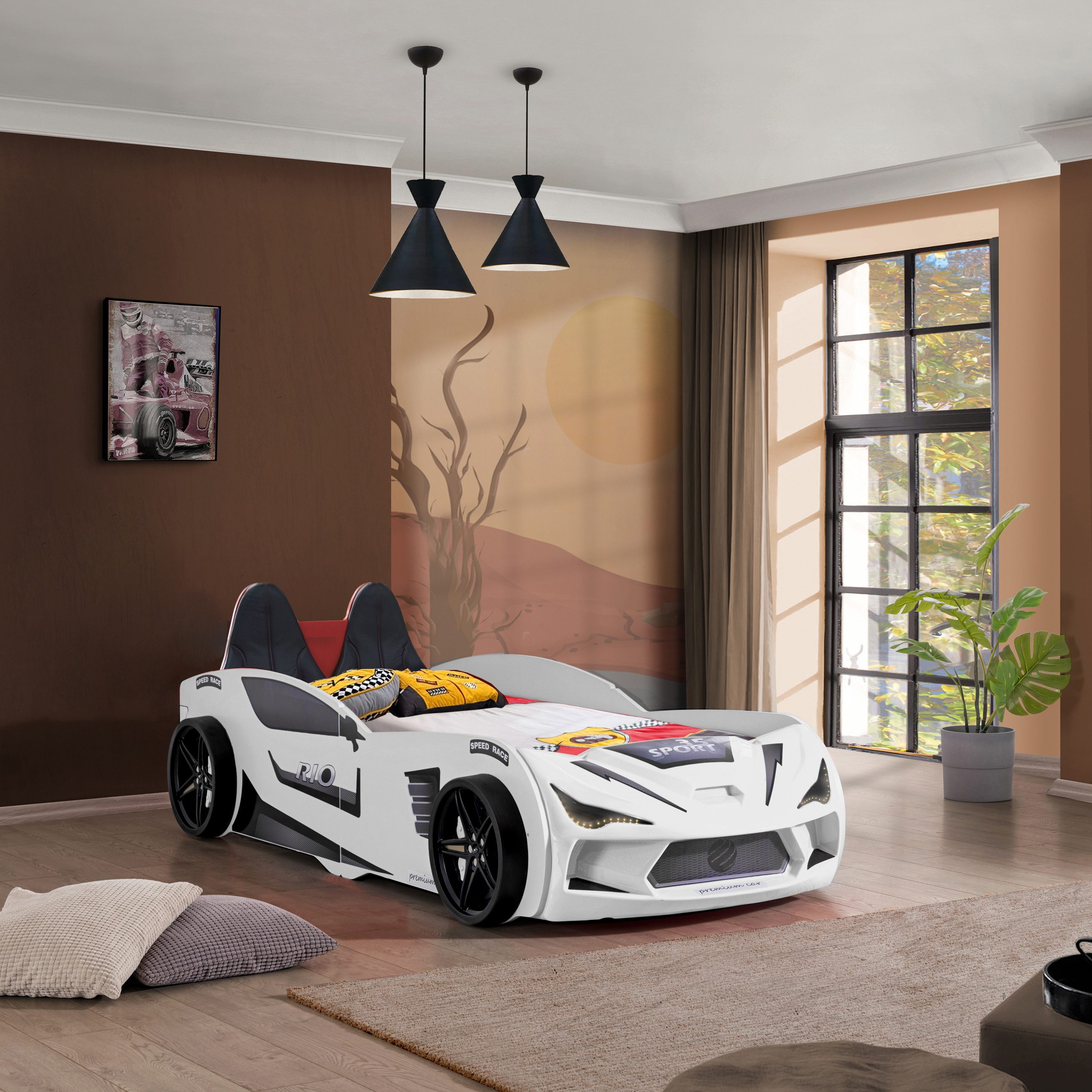 Aileenstore Autobett Rio, Kinderbett 90 x günstig online kaufen