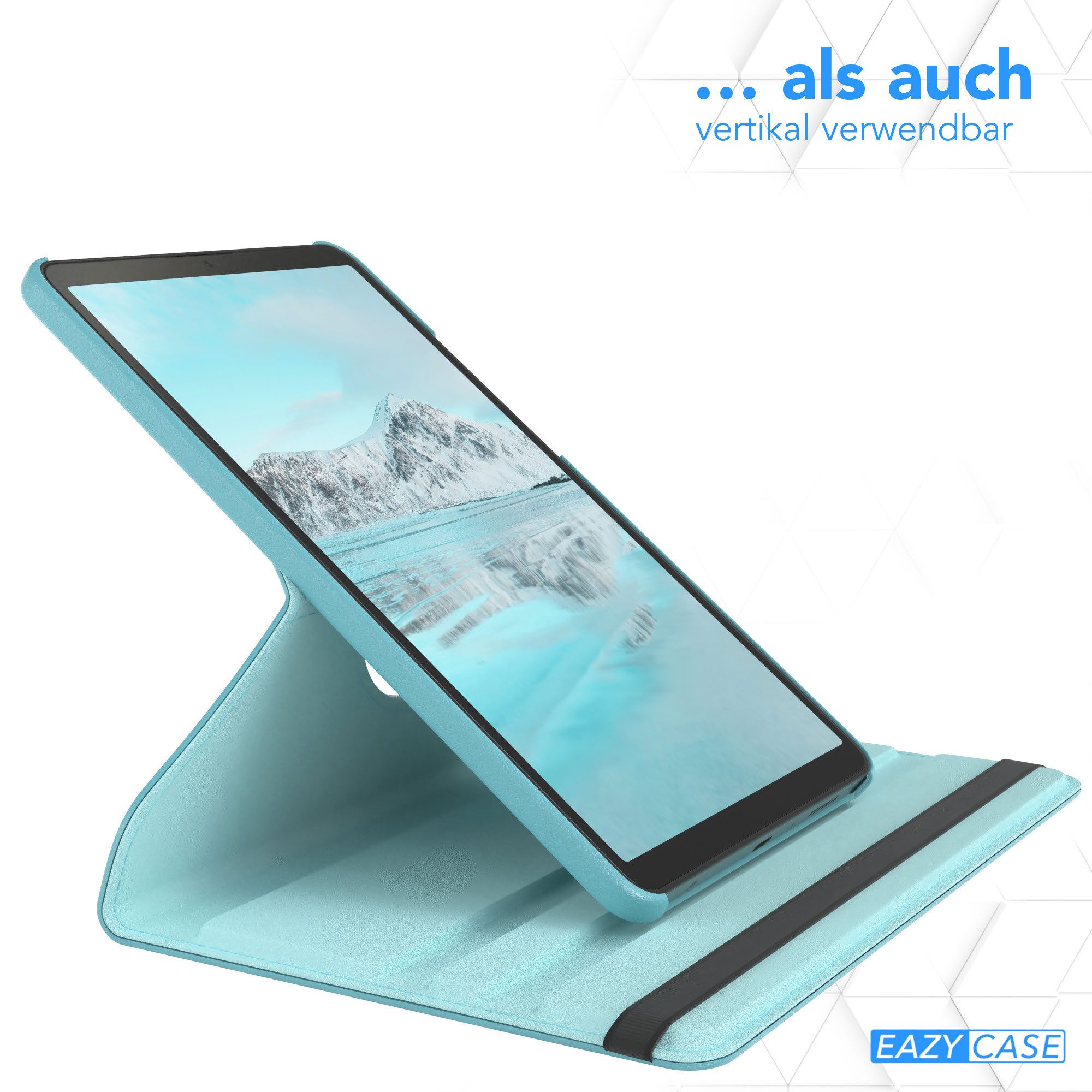 EAZY CASE Tablet-Hülle Rotationcase für Samsung Galaxy Tab A11 8,7 Zoll, Schutzasche für Tablets Flipcase Hülle Kratzschutz Displayschutz Blau – Bild 5 von 5