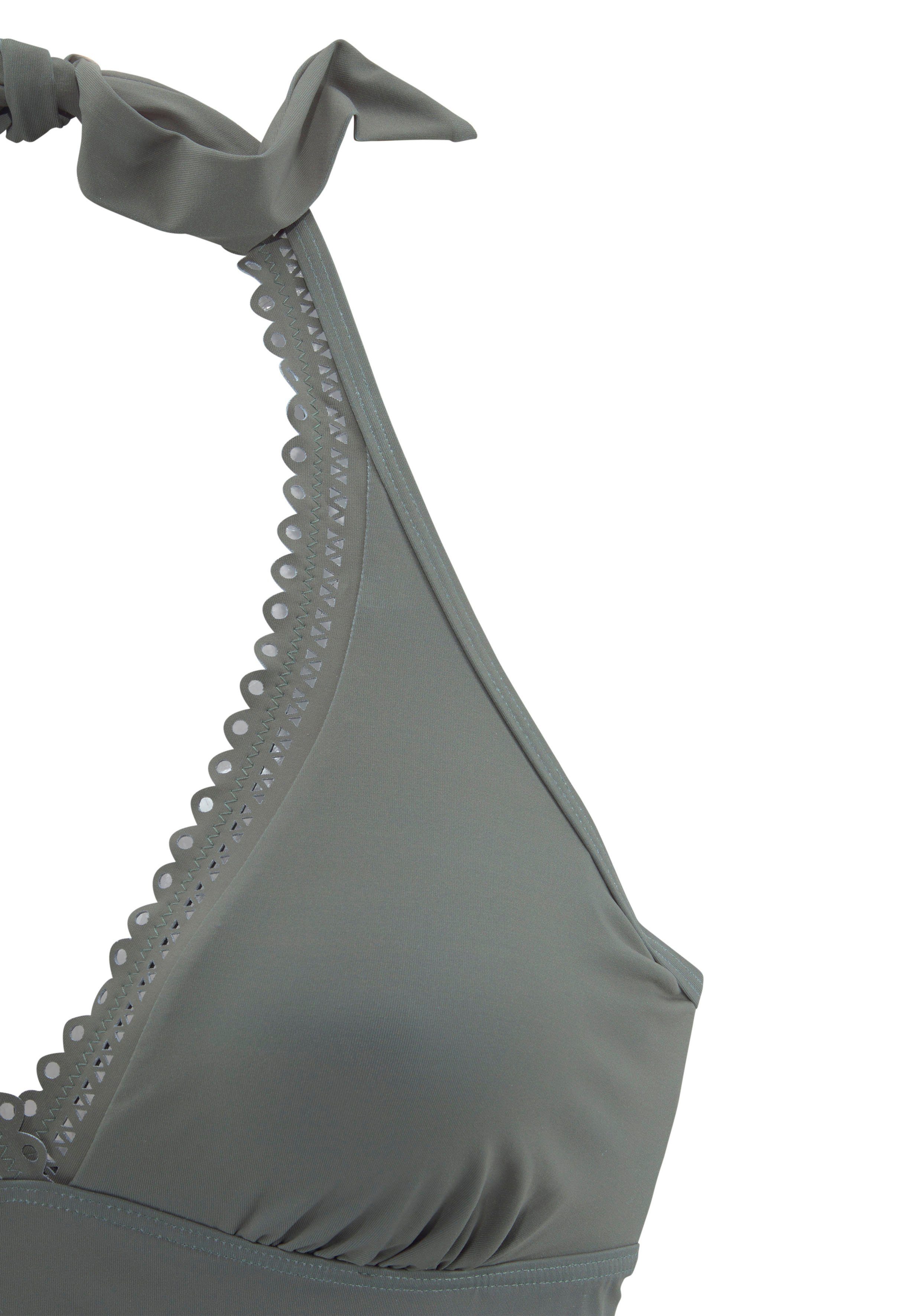 s.Oliver Bügel-Tankini-Top Aiko, mit Häkeloptik