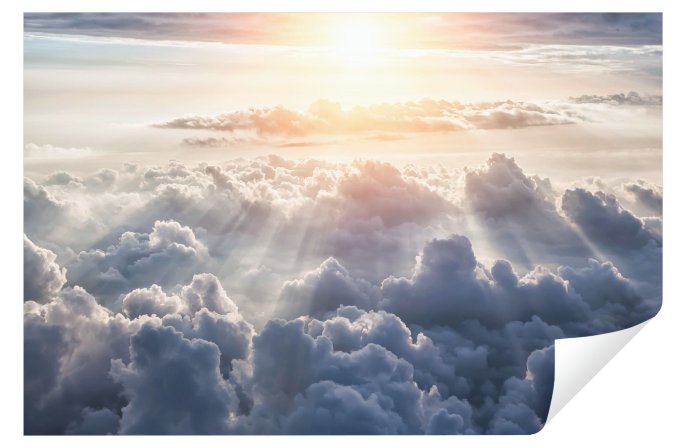 Wallarena Fototapete Himmel Wolken Sonne Natur Decke 3D EFFEKT Wohnzimmer S günstig online kaufen