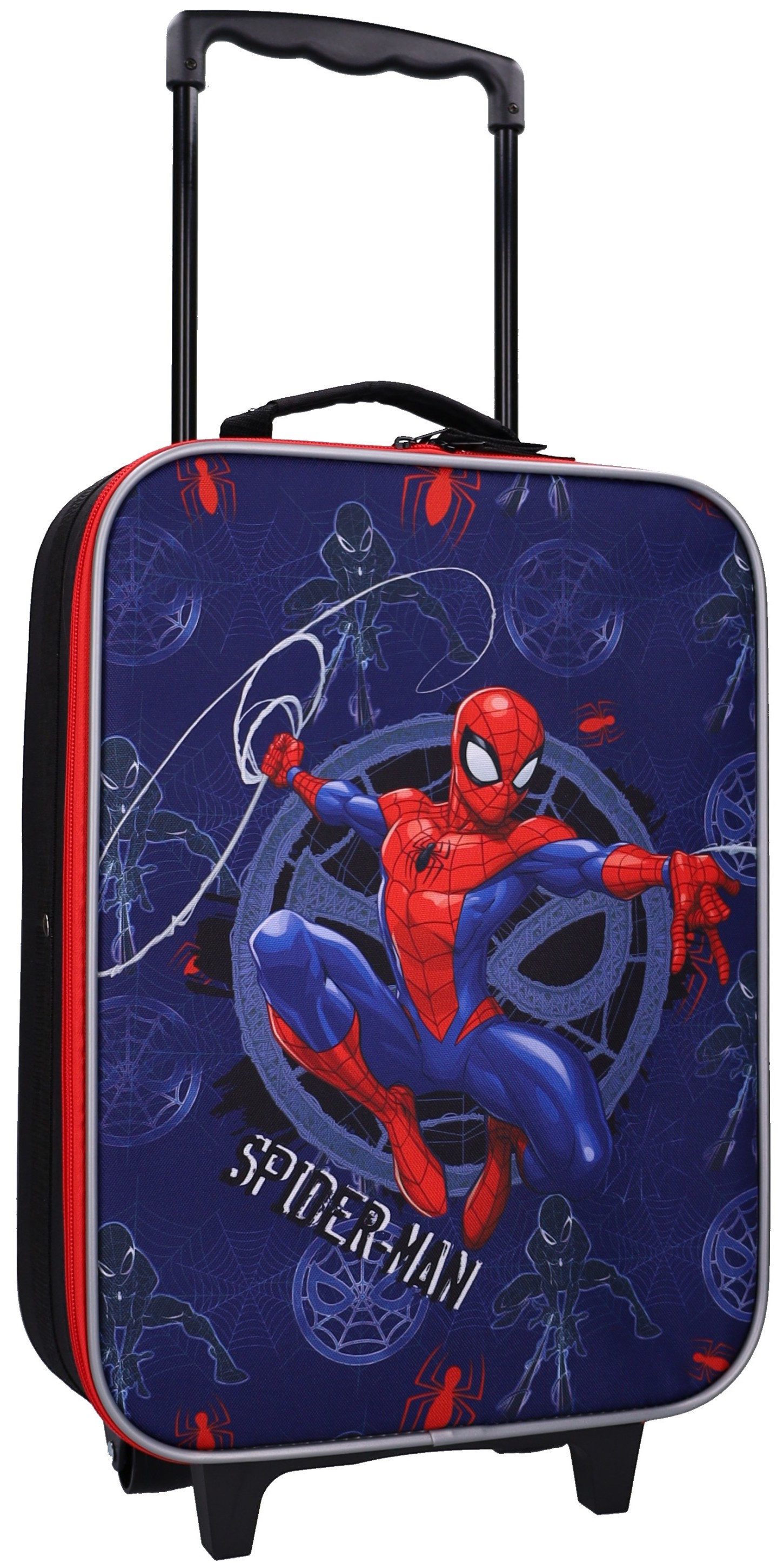 Spiderman Kinderkoffer Trolley Koffer Kindertrolley Trolly Marvel Spider Man, 12 Liter, Innen 40x30x10 cm, Außen 47x31x13 cm