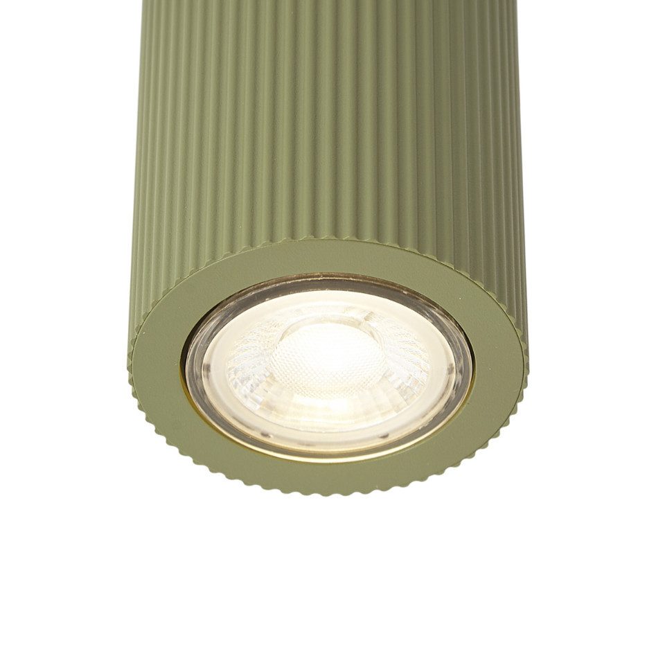 Qazqa LED Aufbaustrahler Sprawl, ohne Leuchtmittel, Kaltweiß, QAZQA Aufbau­spot, gu10, Grün, Aluminium, Retro