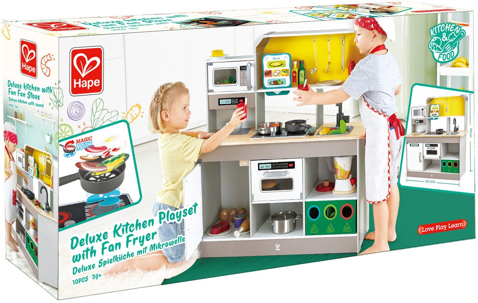Hape Spielküche Deluxe mit Mikrowelle, mit günstig online kaufen