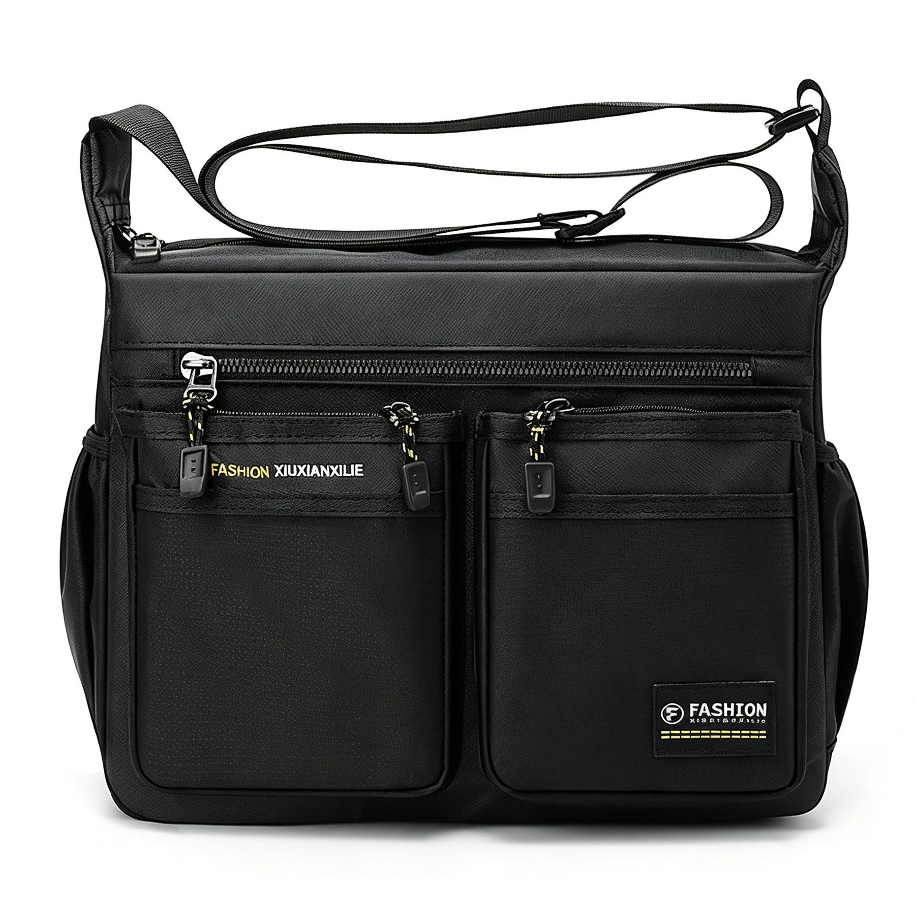 Mutig Umhängetasche Laptoptasche, Kompakte Umhängetasche mit Zubehörfächern (Schultertasche Multifunktions Reise Nylontasche Wasserdicht und verschleißfest, Großes Fassungsvermögen Laptoptasche für Arbeit Herren Messenger Bag), Umhängetasche für für Arbeit Schule Reise