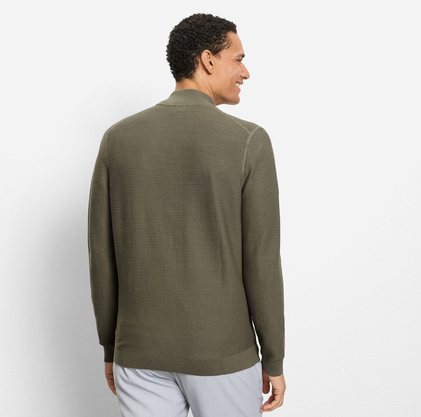 OLYMP Strickjacke Strick Casual mit feiner Struktur