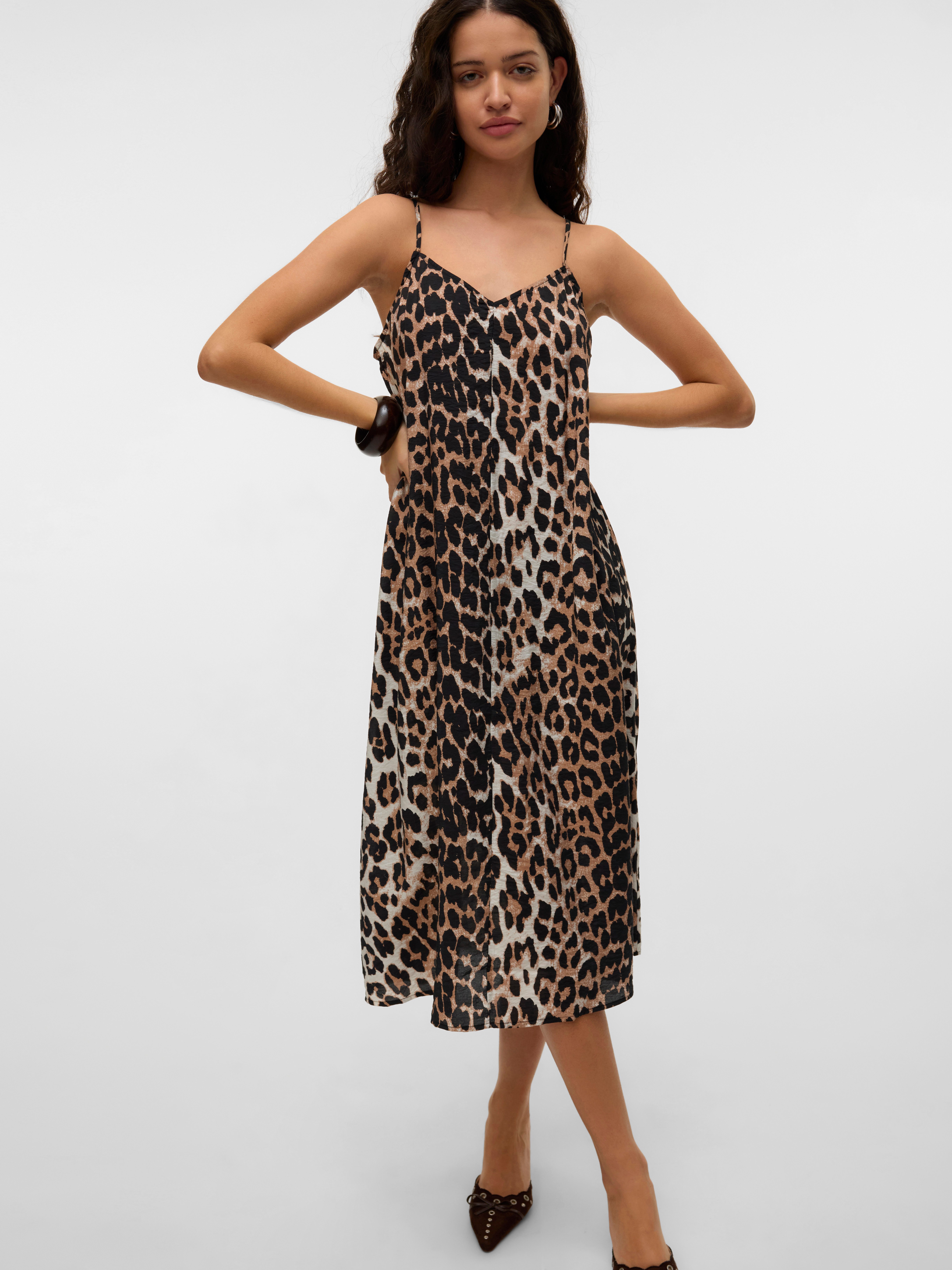 Vero Moda Spaghettikleid VMJOSIE CALF SINGLET DRESS WVN GA NOOS Viskosemisc günstig online kaufen