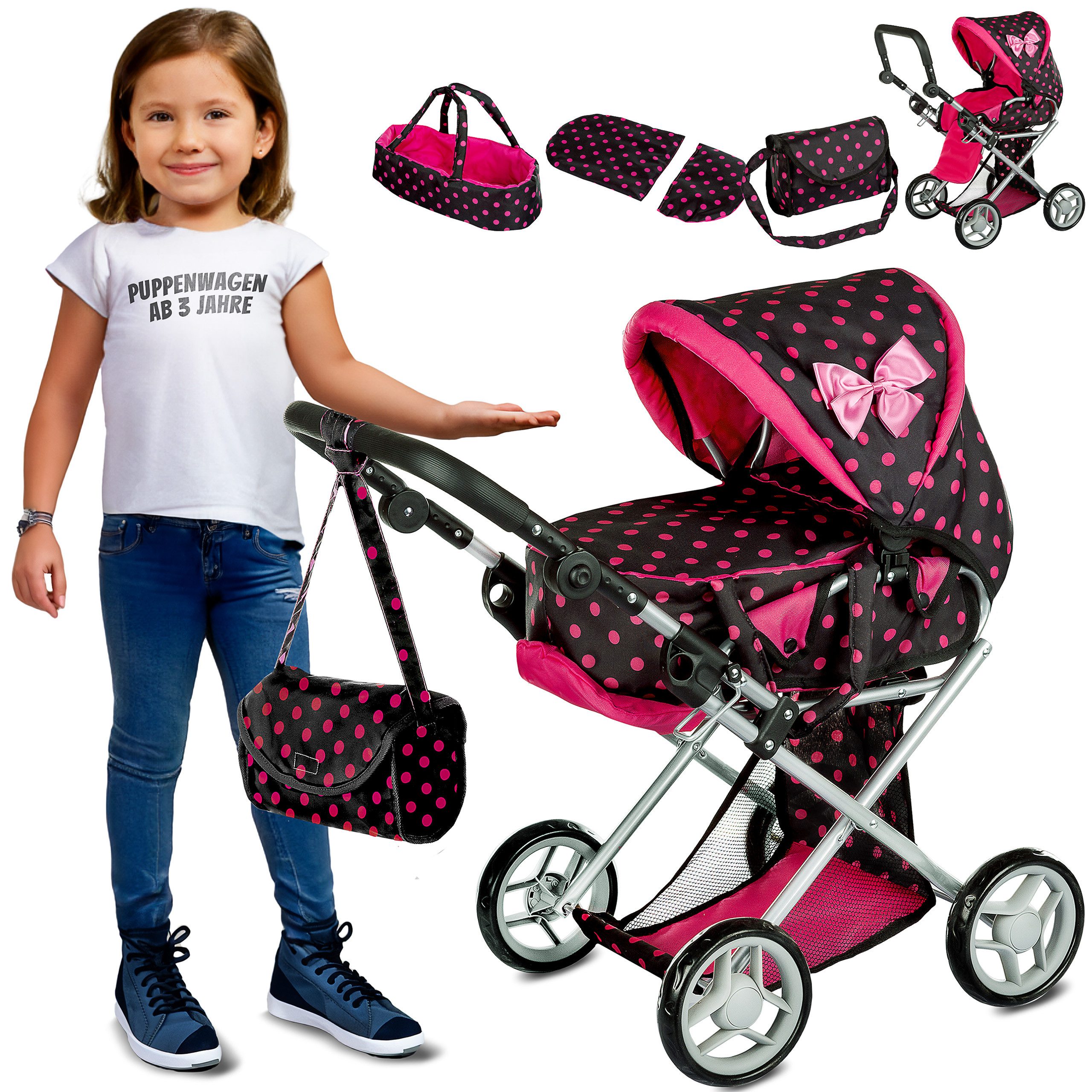 kinderplay Puppenwagen Puppenwagen ab 1 2 günstig online kaufen