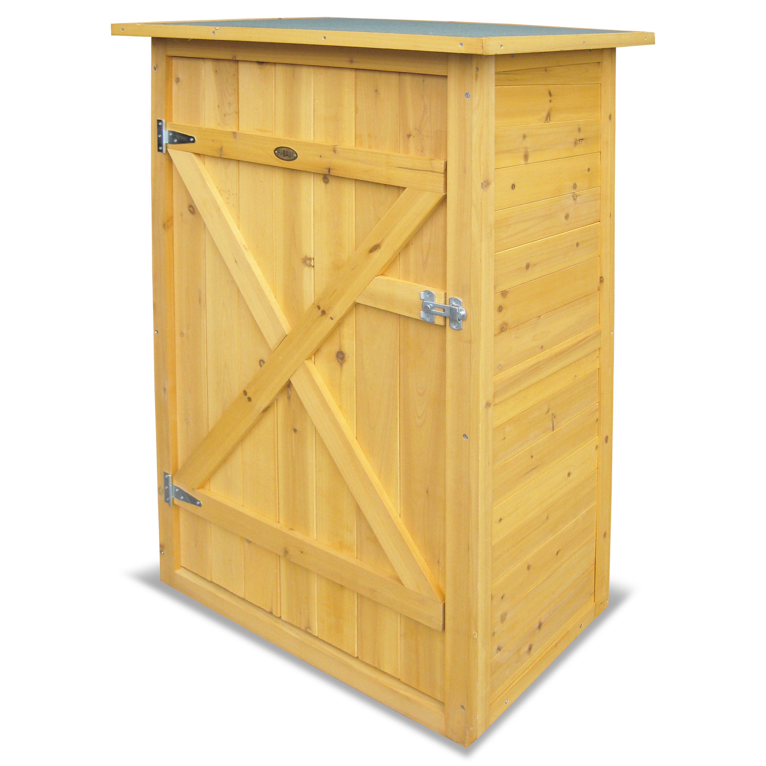 HABAU Geräteschrank Flachdach mit Dachpappe, maisgelb günstig online kaufen