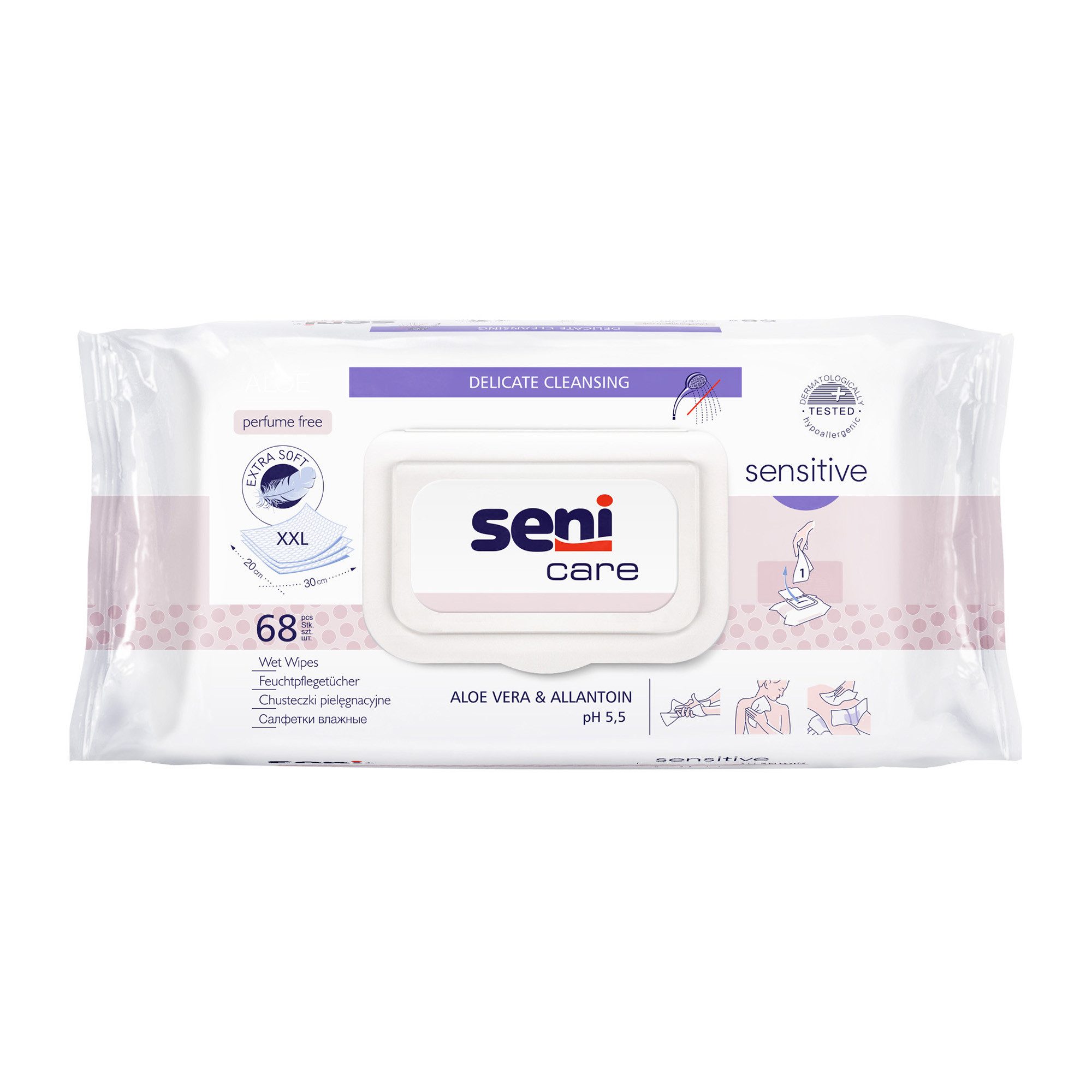 seni Hautcreme Seni Care Feuchtpflegetücher Sensitive (1x68 Stk)