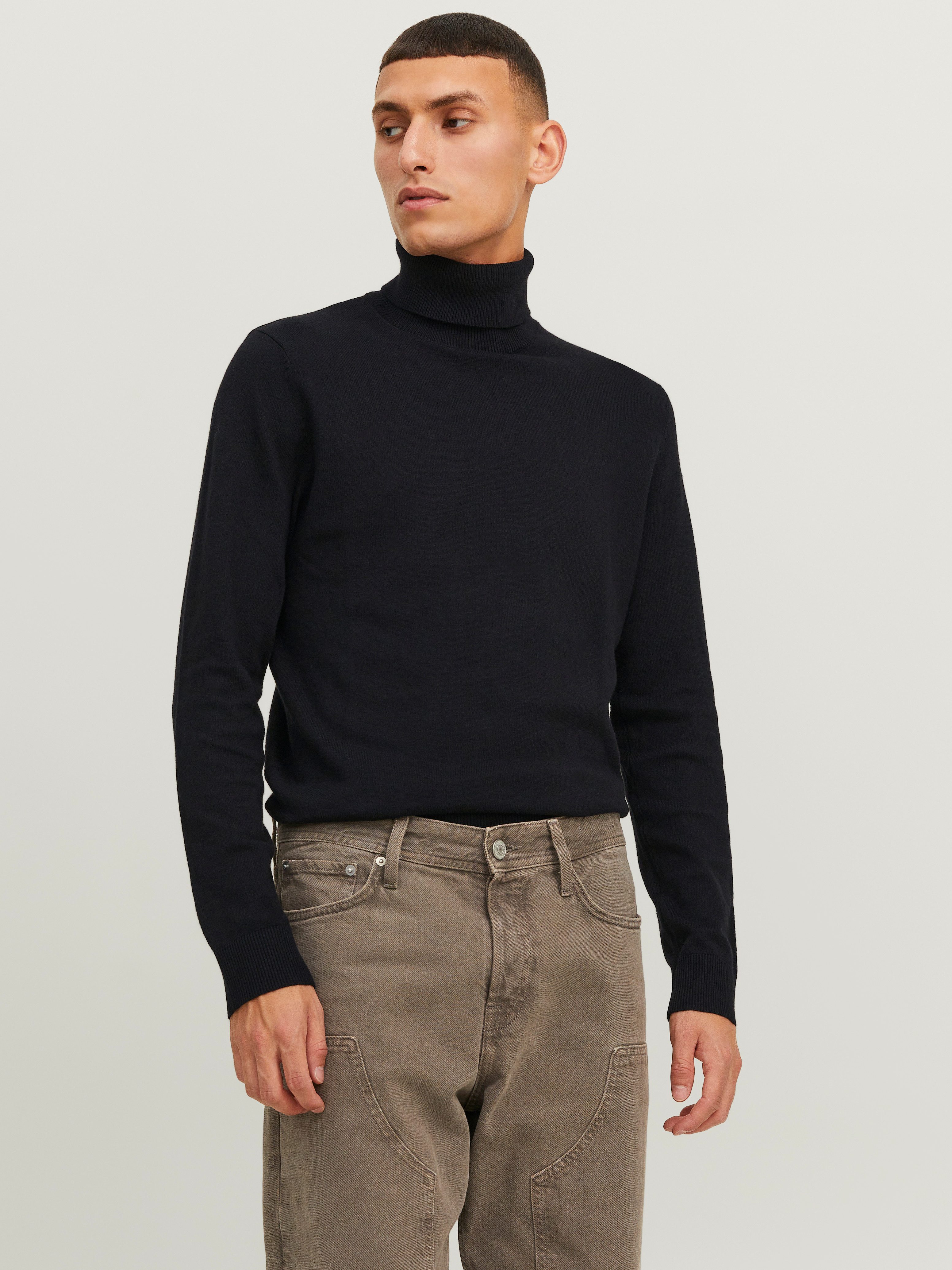 Jack & Jones Rollkragenpullover JJEEMIL KNIT ROLL NECK NOOS Baumwollmischung, regular fit