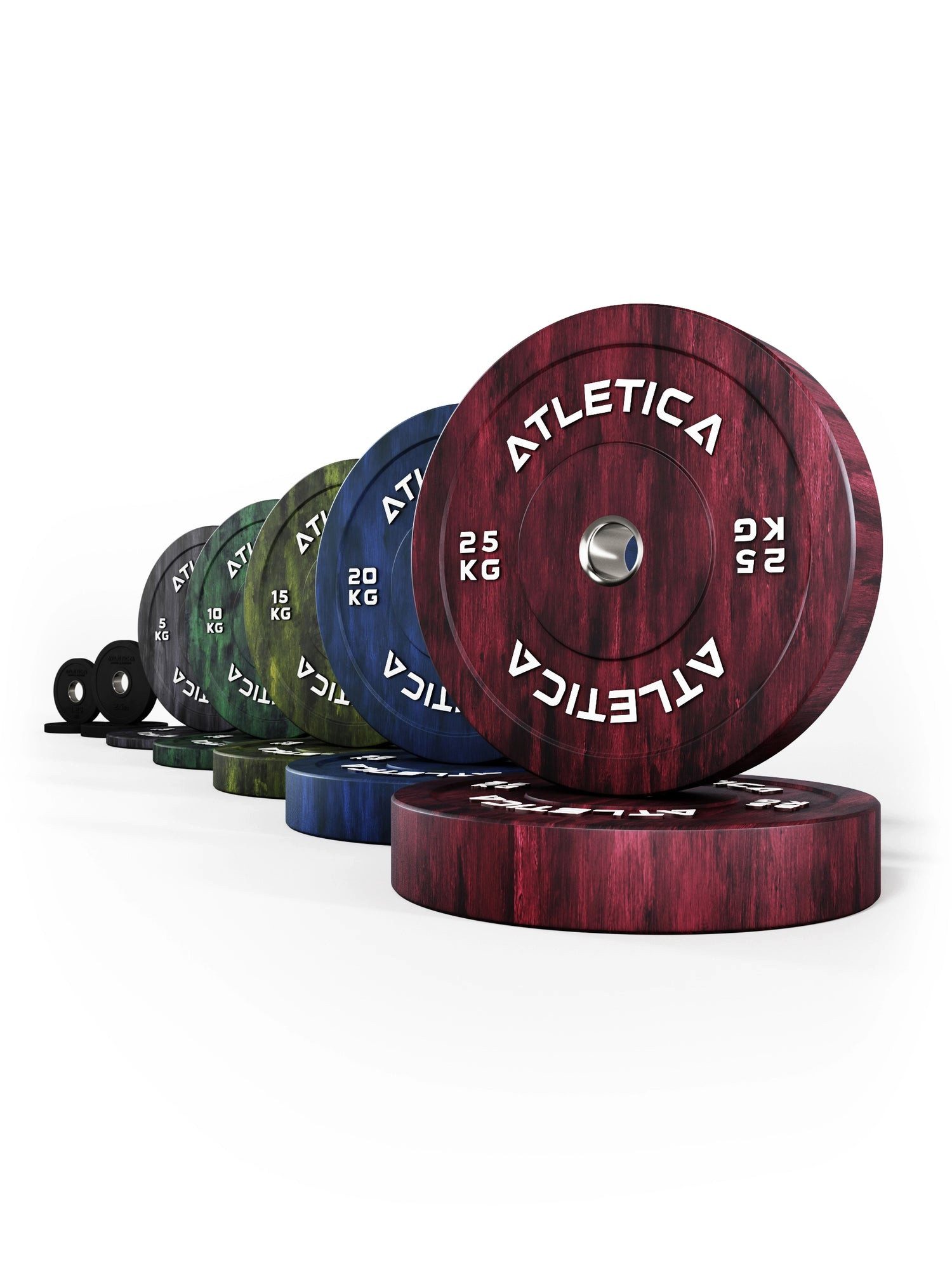 ATLETICA Hantelscheiben Fusion Bumper Plates SET, 157.5kg