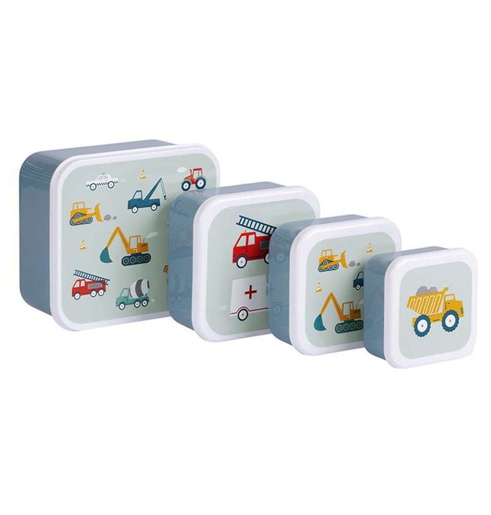 A Little Lovely Company Lunchbox Snackbox Set, Polypropylen, (4-tlg)