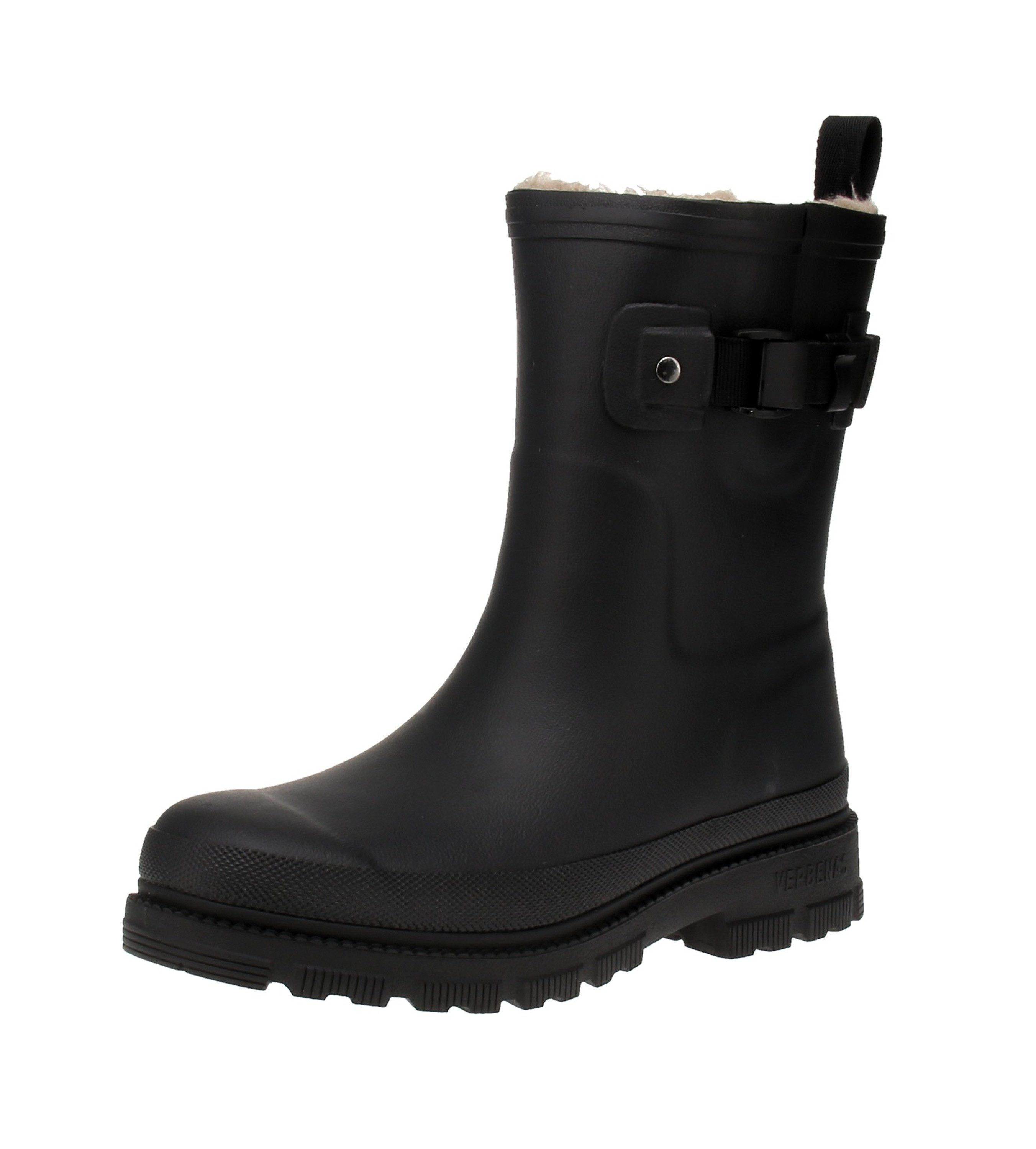 VERBENAS Verbenas 9302190985 Lina Mate Combi Fur - Damen Boots - Black-Black Stiefel